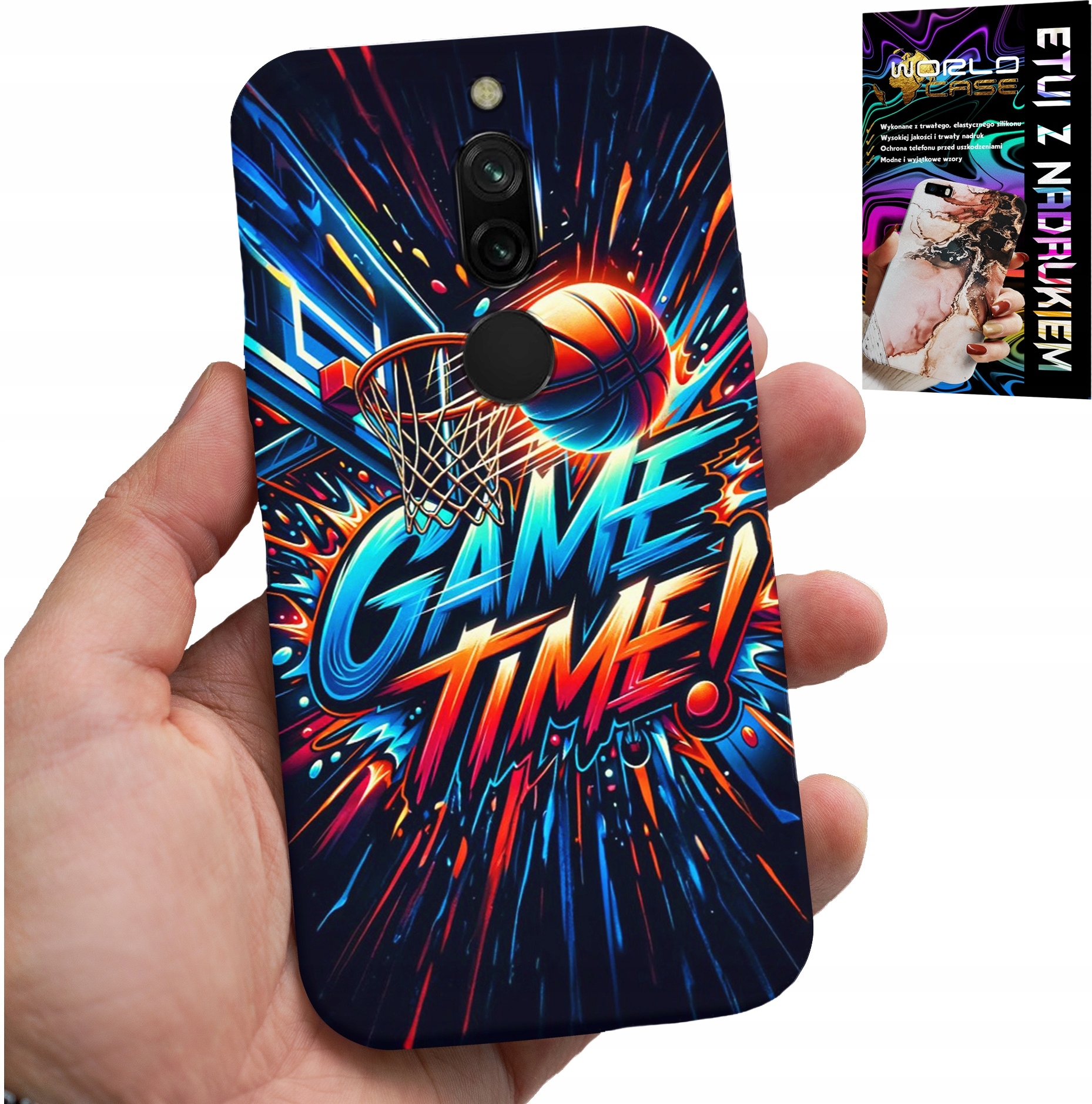ETUI DO XIAOMI REDMI 8 - KOSZYKÓWKA NBA FAN 23 GAME TIME, OBUDOWA