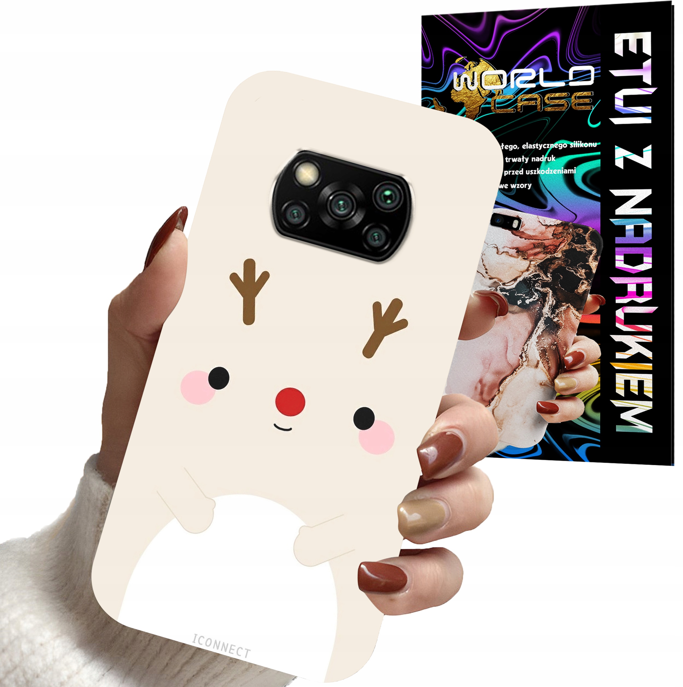 ETUI CASE DO XIAOMI POCO X3 - ŚWIĄTECZNE WZORY RENIFER MIKOŁAJ ŚWIĘTA