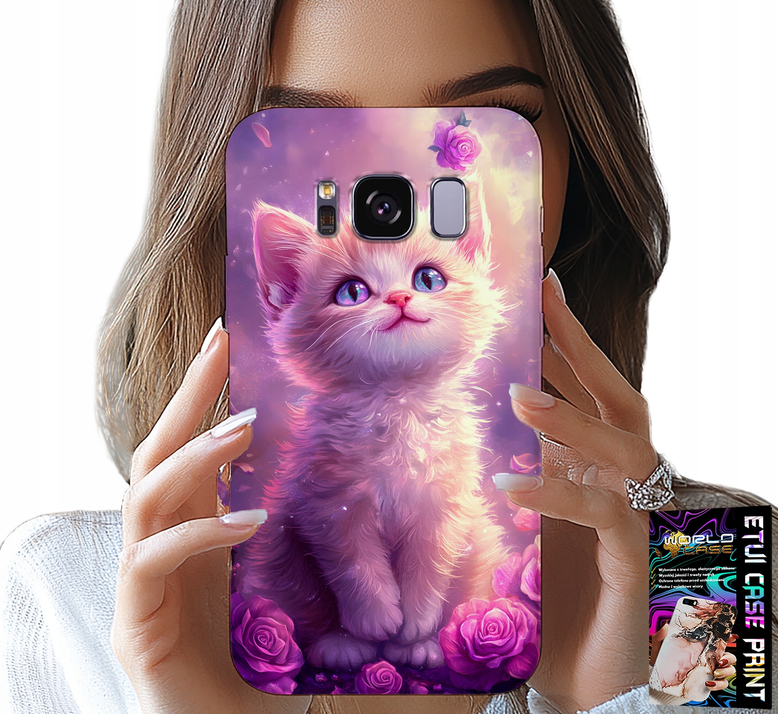 ETUI DO SAMSUNG GALAXY S8 - SŁODKI KOTEK, KOT, WZORY ZE ZWIERZĘTAMI