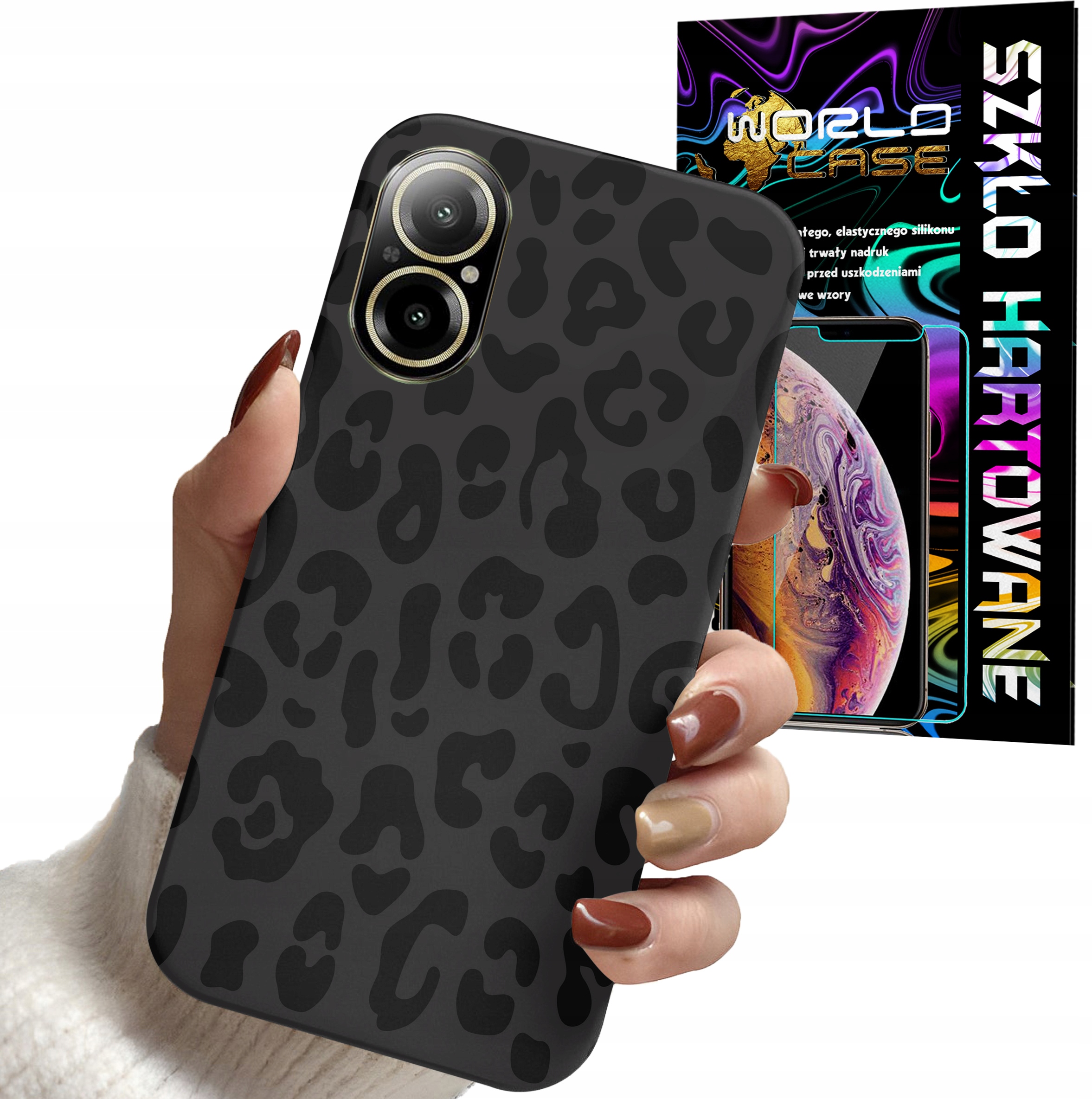 ETUI DO REALME C67 4G - PANTERKA WZORKI MODNE WZORY OBUDOWA + SZKŁO