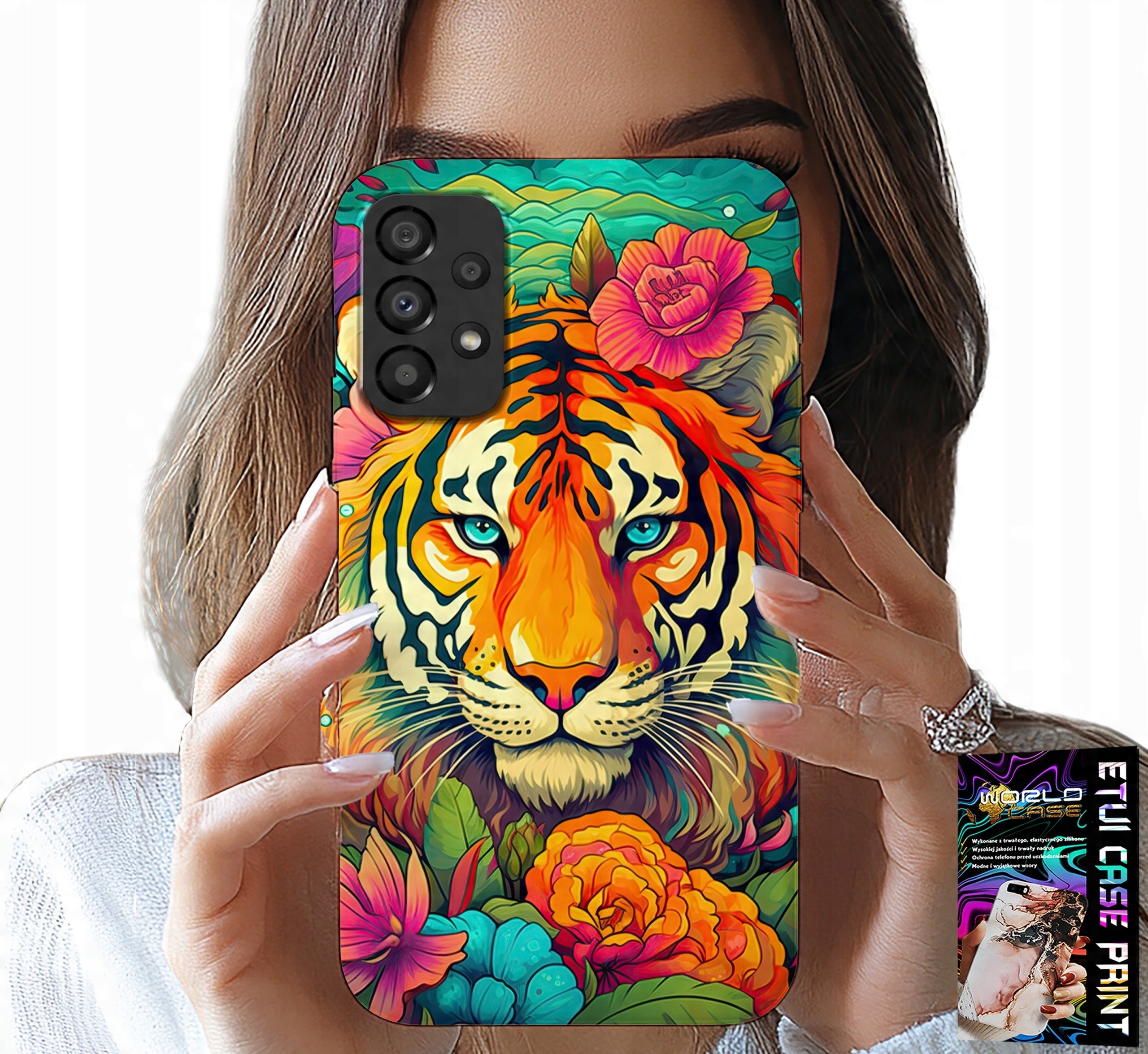 ETUI DO SAMSUNG A52 / A52S - ZWIERZĘCE WZORY TYGRYS TYGRYSEK CASE