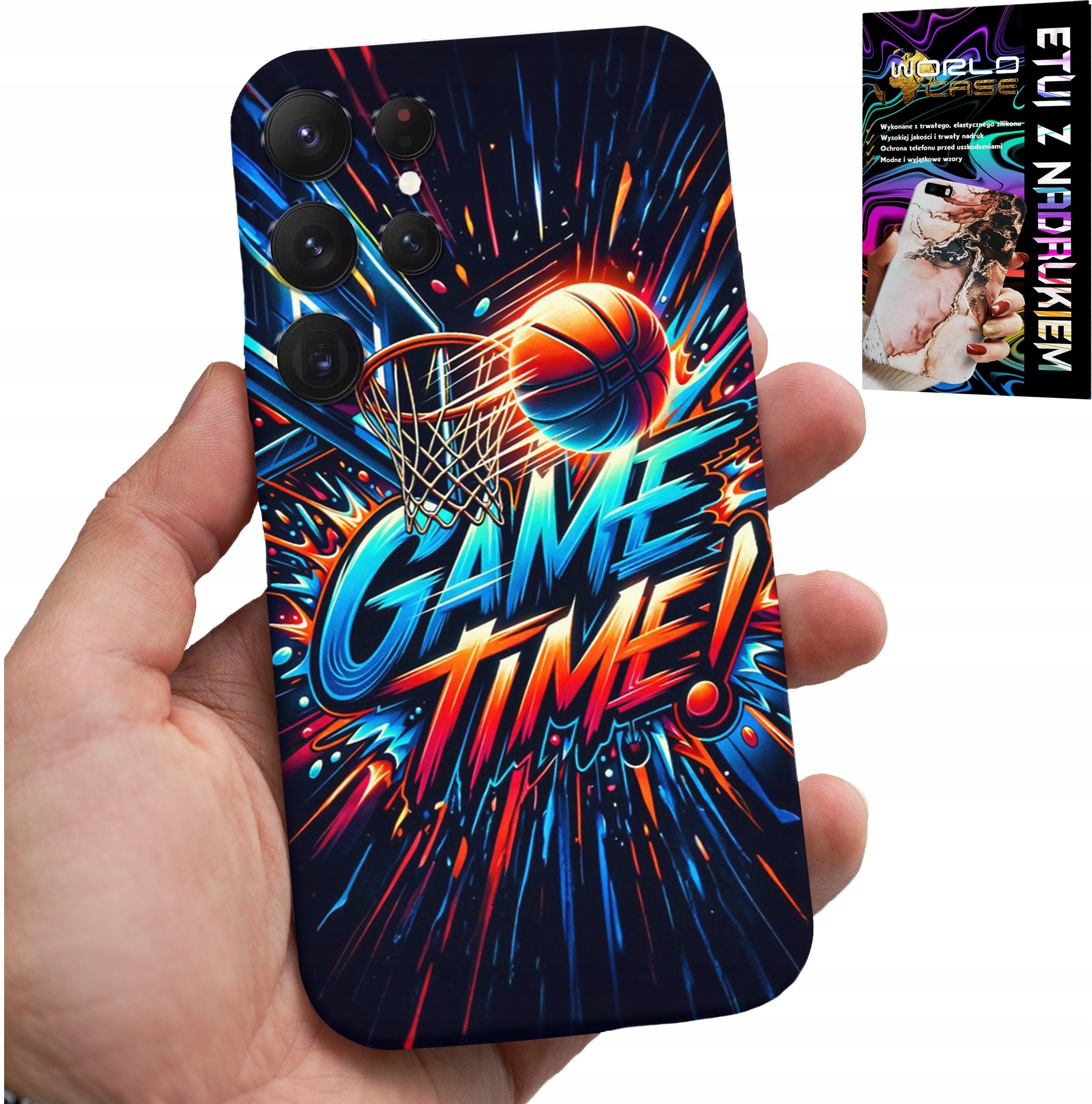 ETUI DO SAMSUNG GALAXY S22 Ultra - KOSZYKÓWKA NBA FAN 23 GAME TIME, OBUDOWA