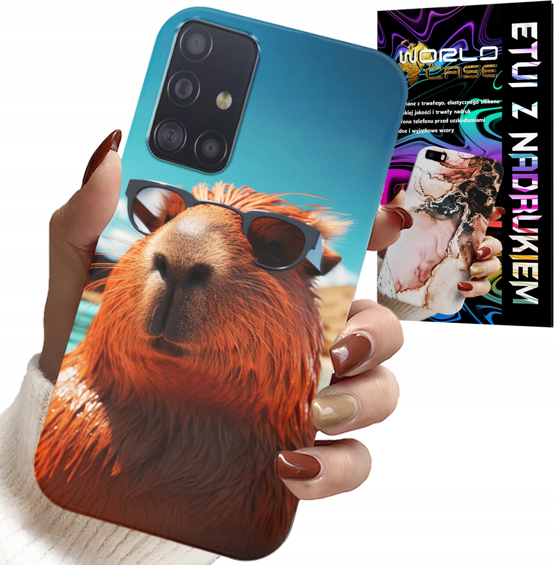 ETUI DO SAMSUNG GALAXY A71 - SŁODKA KAPIBARA, CAPIBARA CASE + SZKŁO