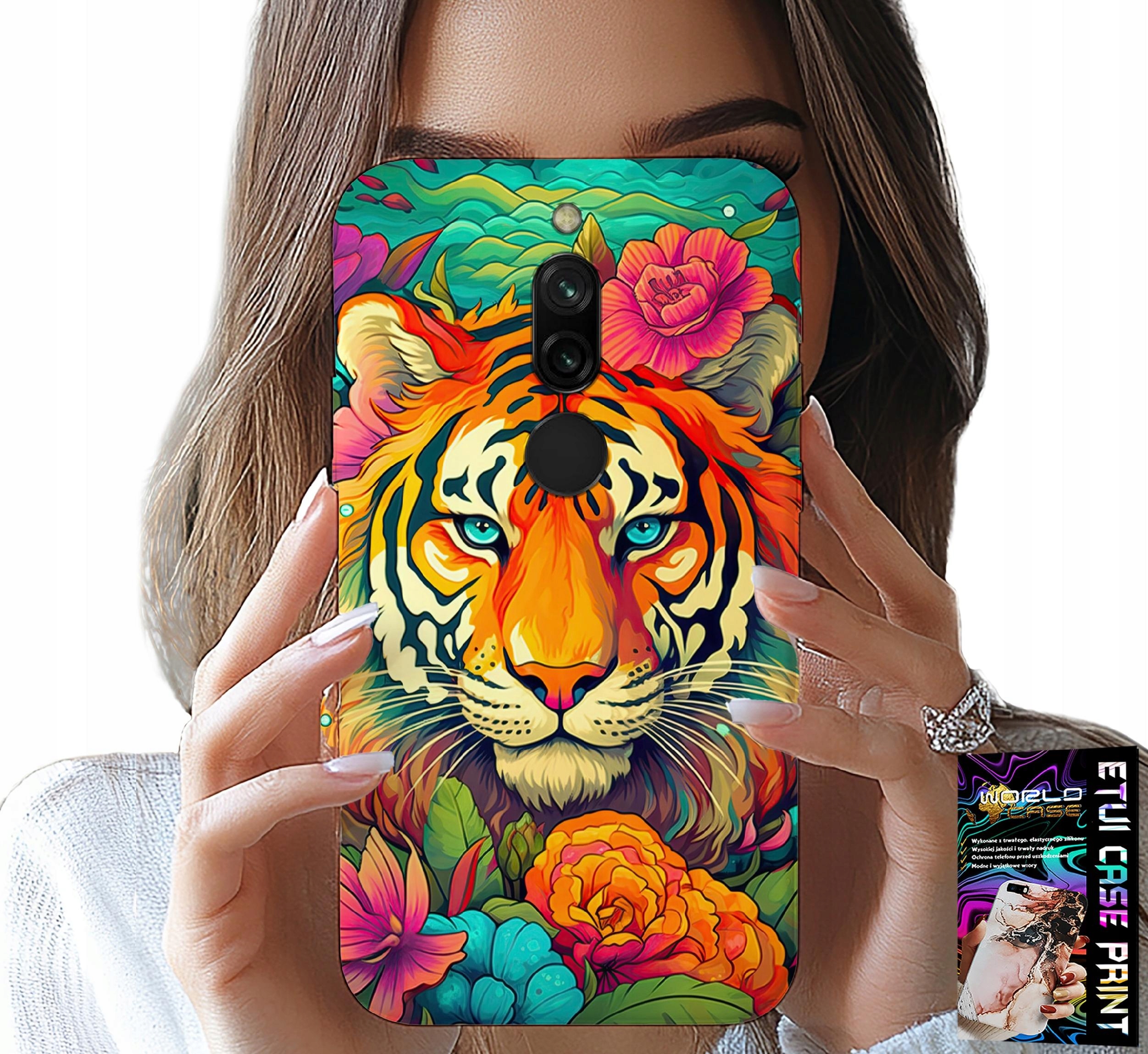 ETUI DO XIAOMI REDMI 8 - ZWIERZĘCE WZORY TYGRYS TYGRYSEK CASE