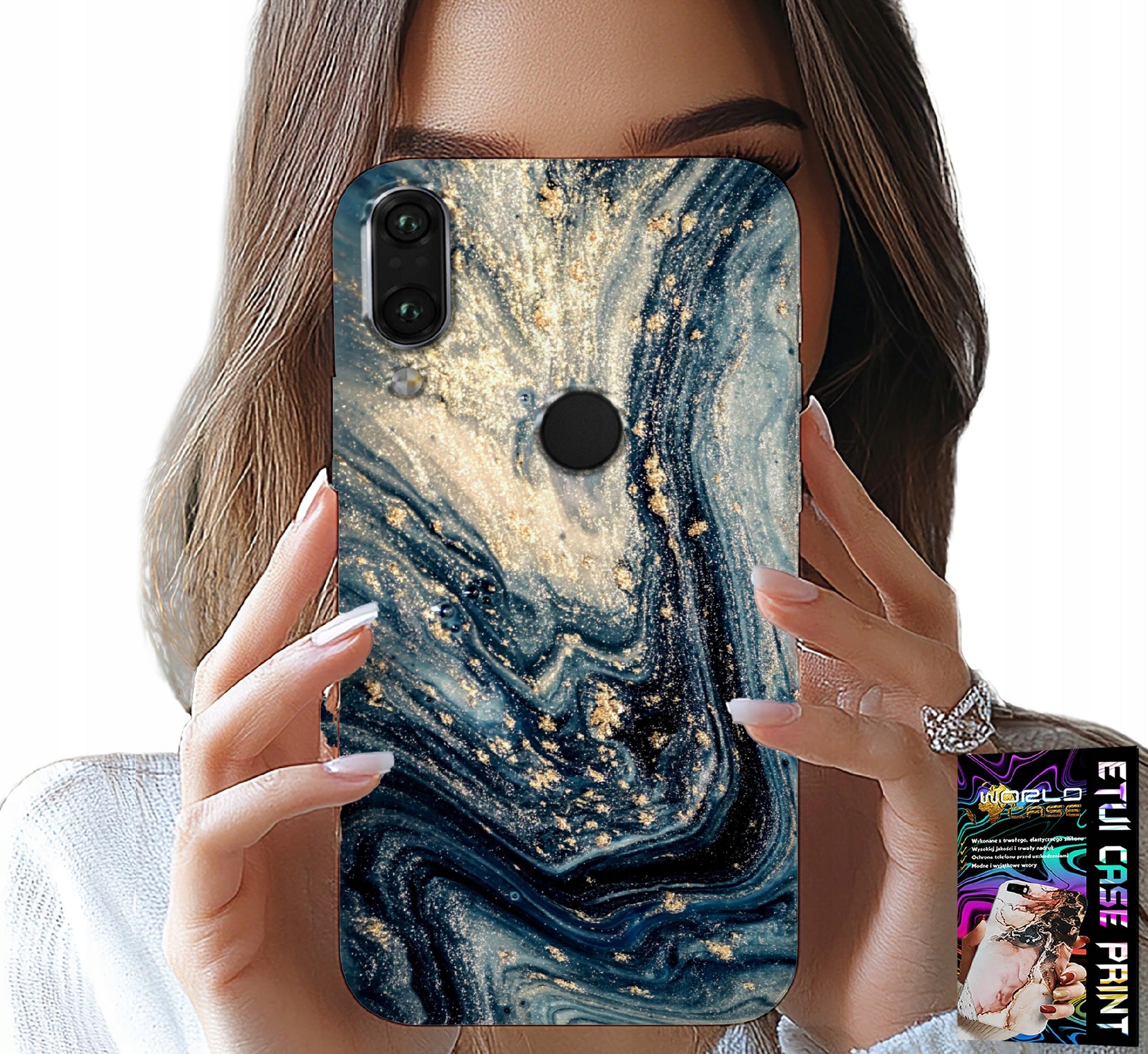 ETUI DO XIAOMI NOTE 7 - KAMIENNE ELEGANCKIE WZORY OBUDOWA CASE