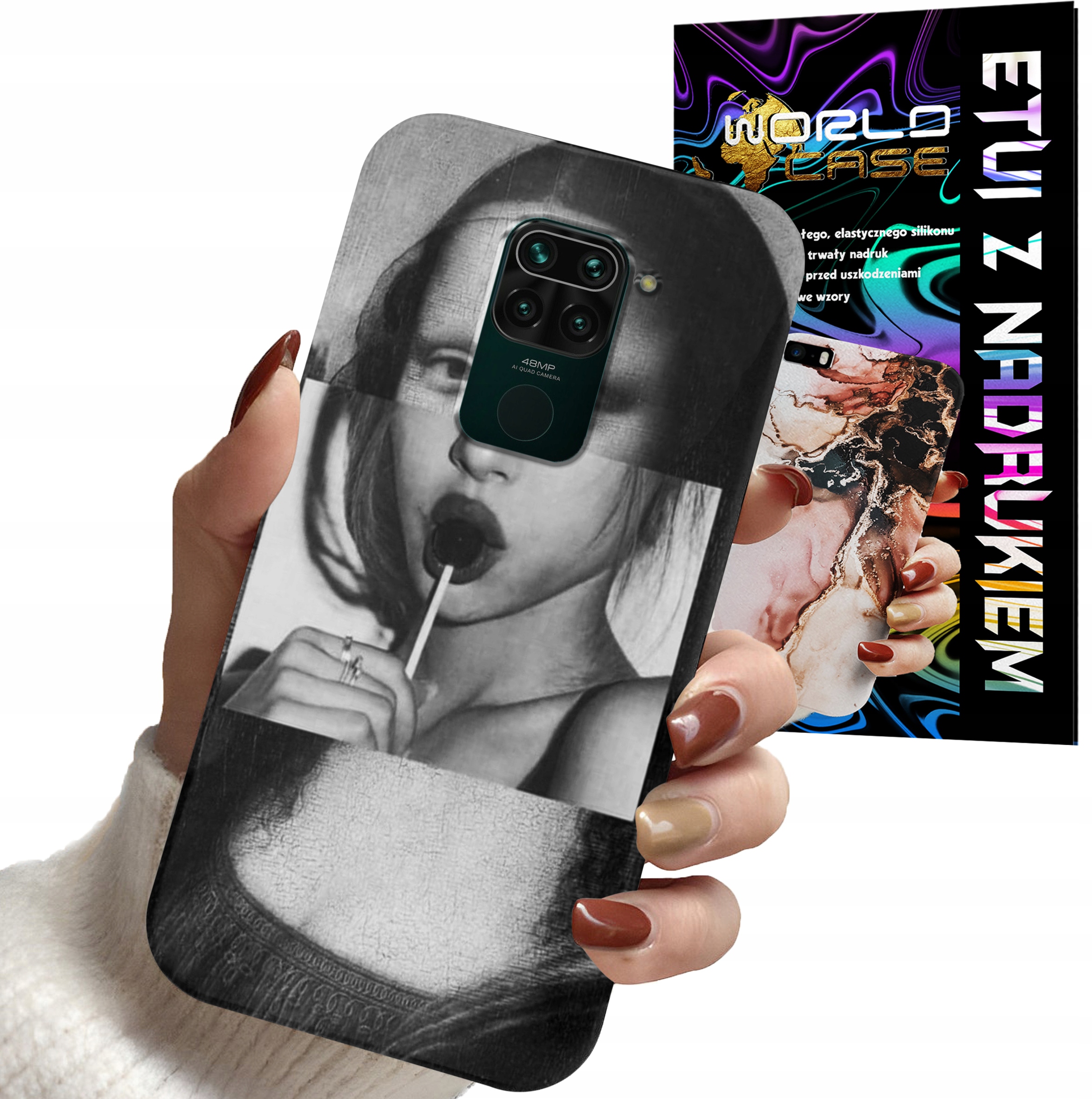 ETUI CASE DO XIAOMI NOTE 9 / 9s - MONA LISA WZORY DLA KOBIET PLECKI OBUDOWA