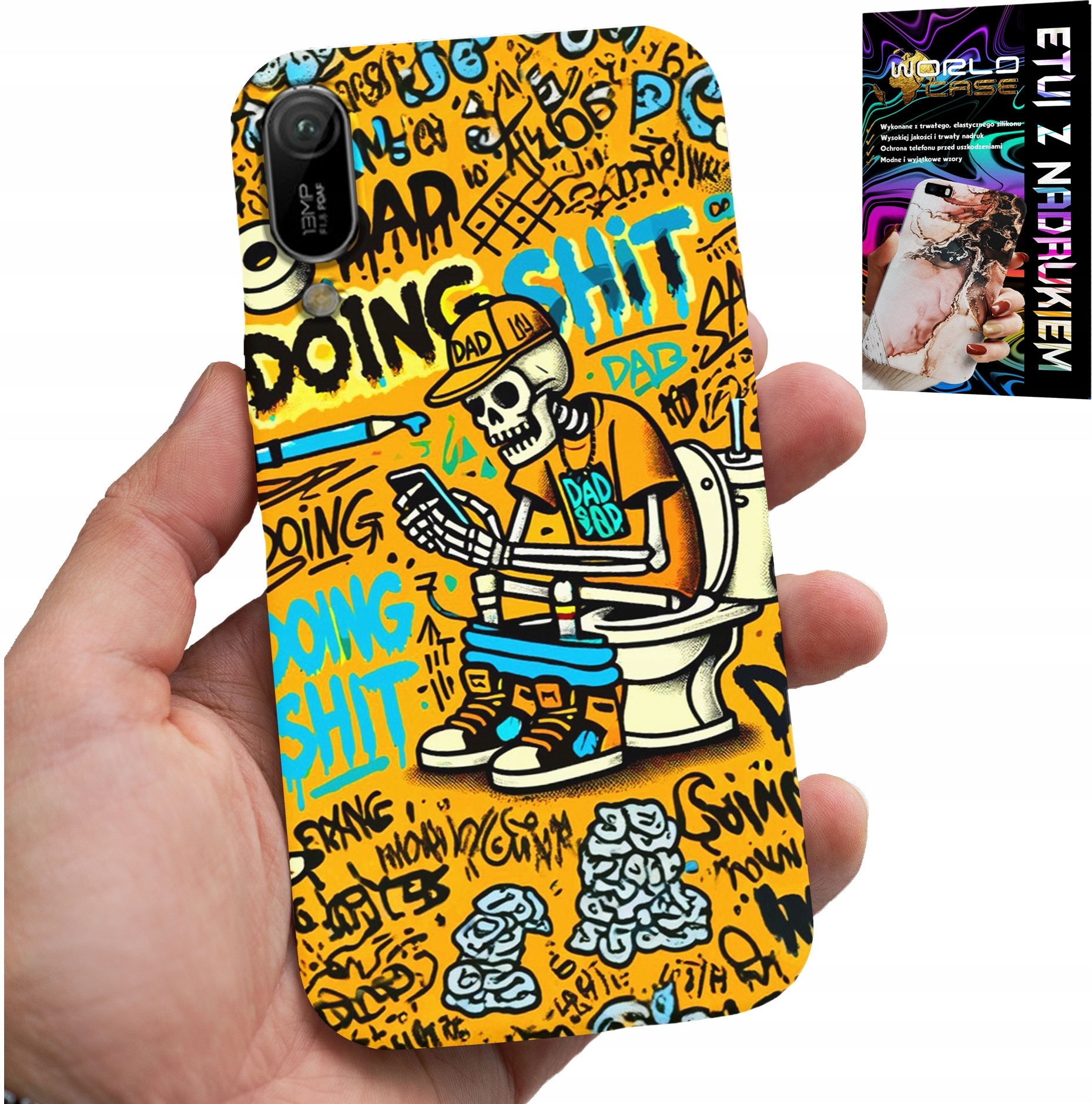 ETUI DO HUAWEI Y6 2019 - DOING SHIT KOŚCIOTRUP NA KIBLU CASE