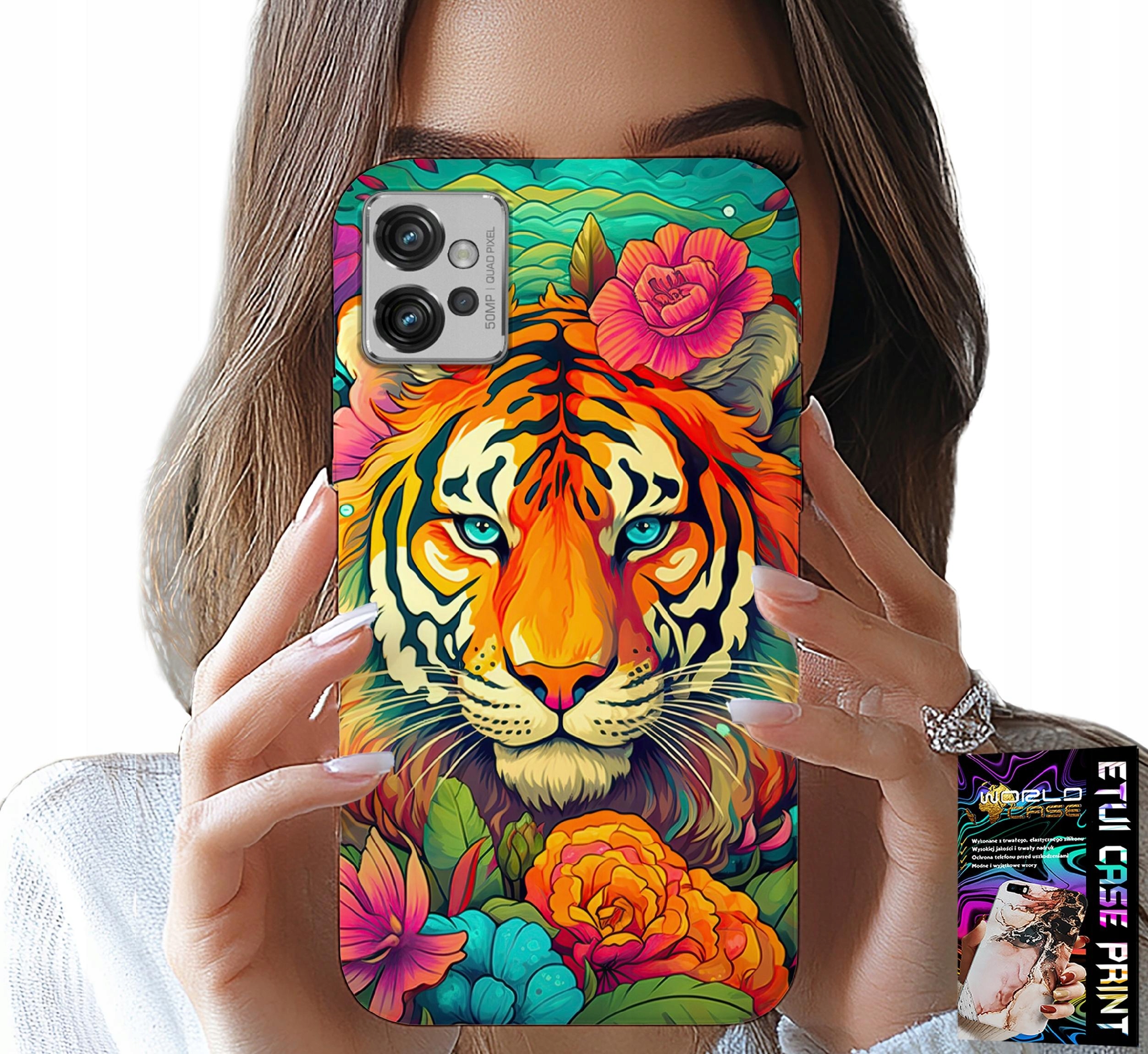 ETUI DO MOTOROLA G32 - ZWIERZĘCE WZORY TYGRYS TYGRYSEK CASE