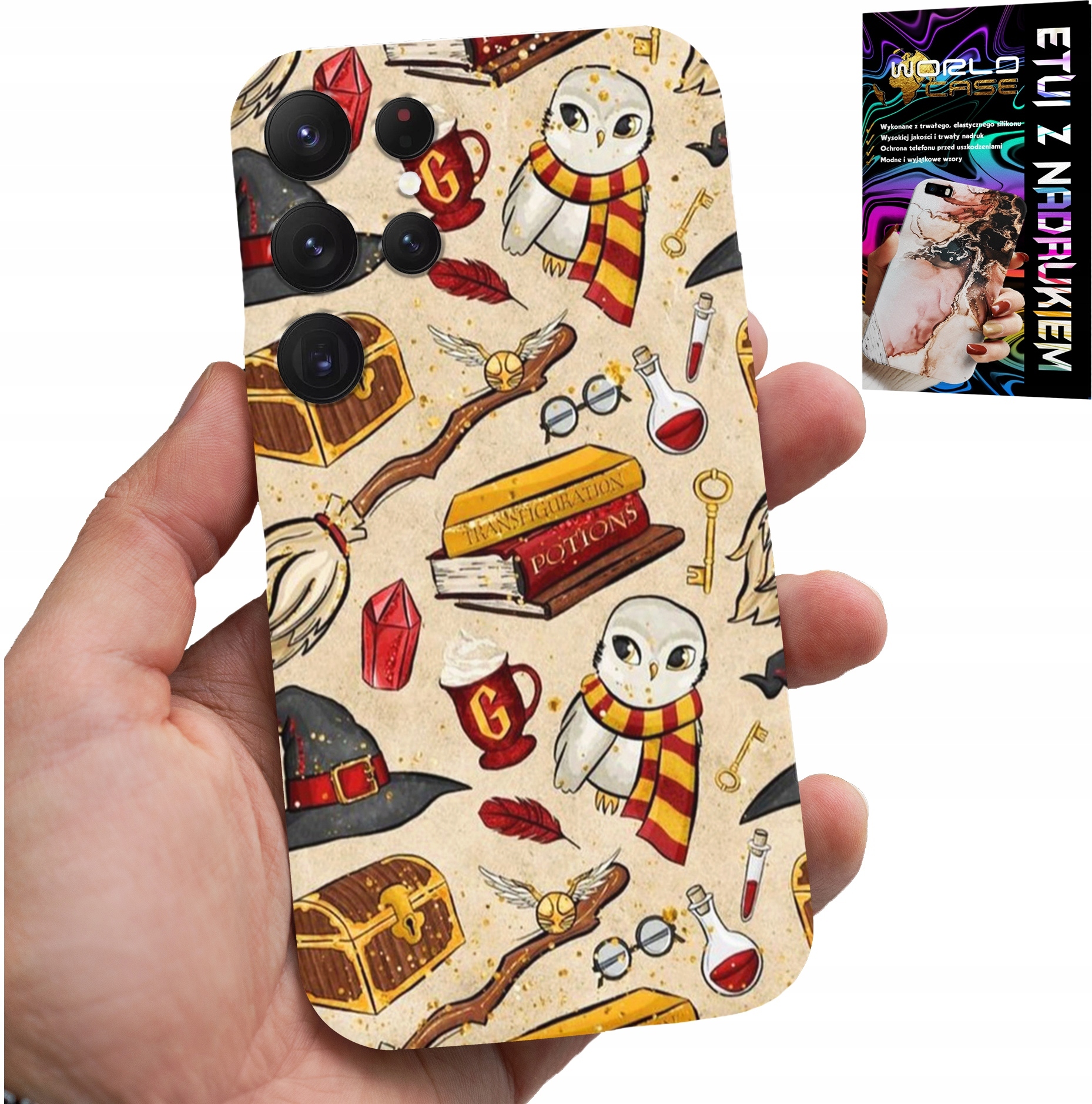 ETUI DO SAMSUNG GALAXY S22 Ultra - CASE DLA FANA MAGII MAGÓW RÓŻDŻKA +FOLIA