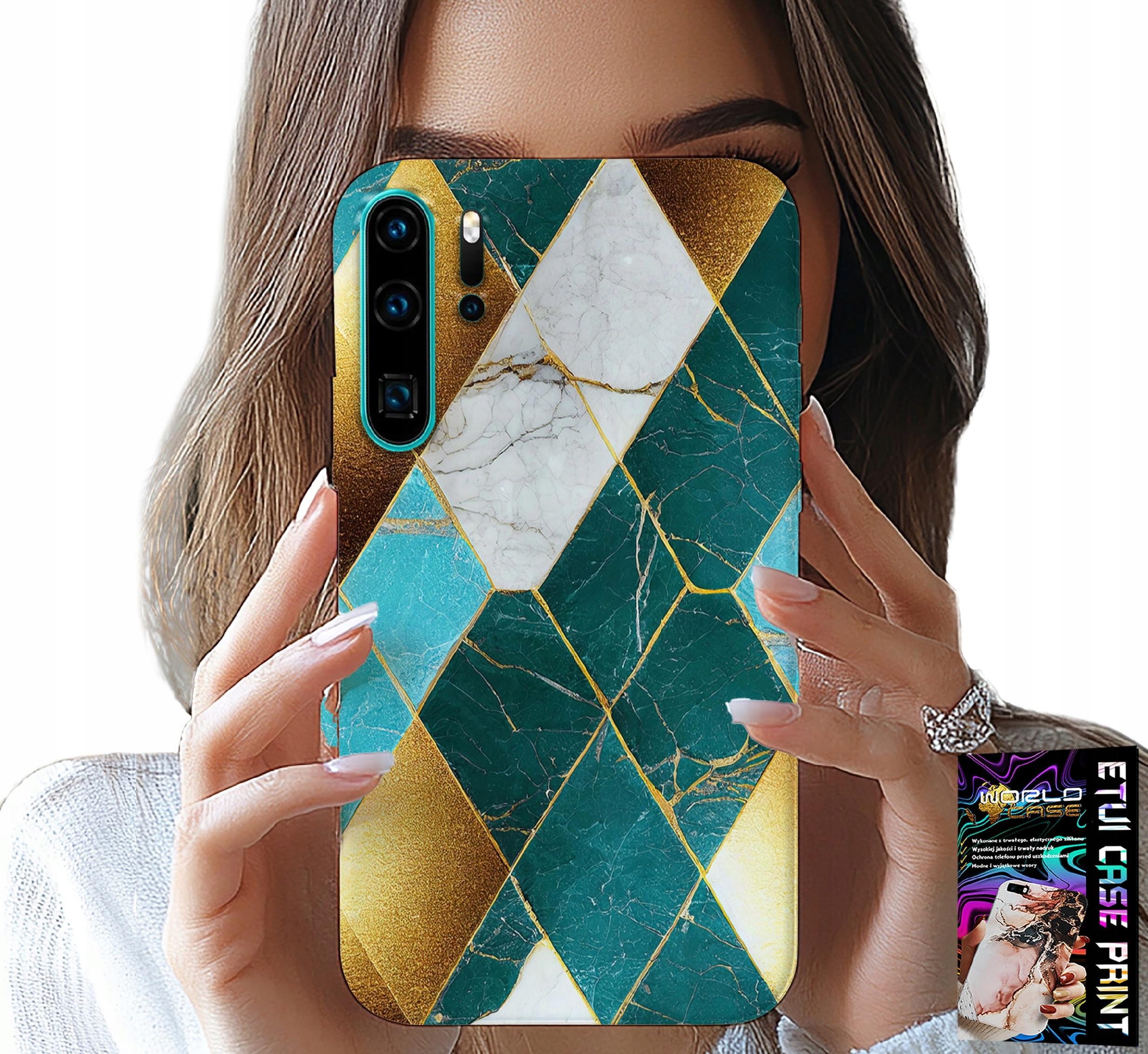 ETUI DO HUAWEI P30 PRO - ELEGANCKIE MODNE WZORY CASE + FOLIA