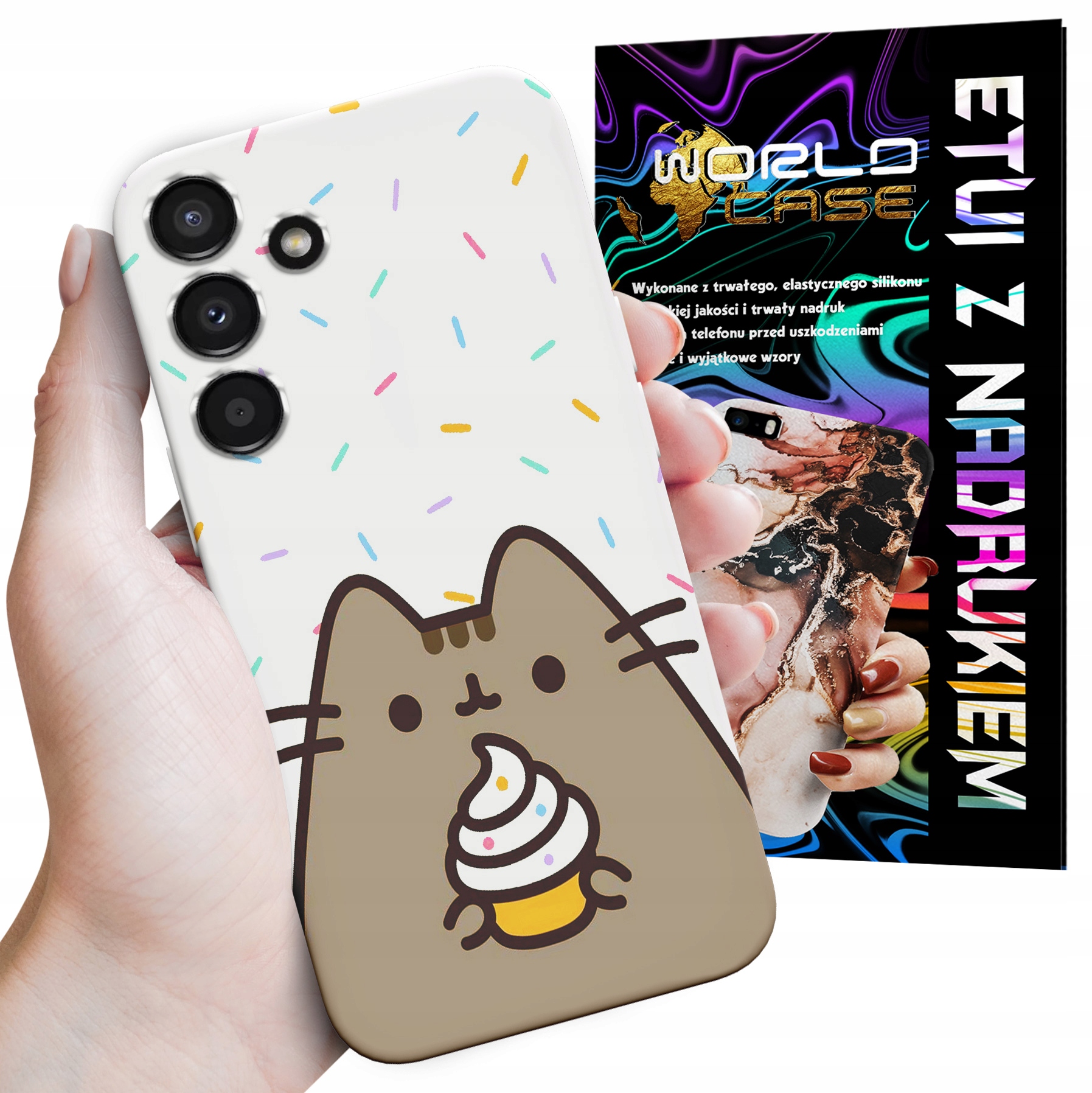 ETUI CASE DO SAMSUNG A54 5G - SŁODKI KOTEK KOT OBUDOWA PLECKI