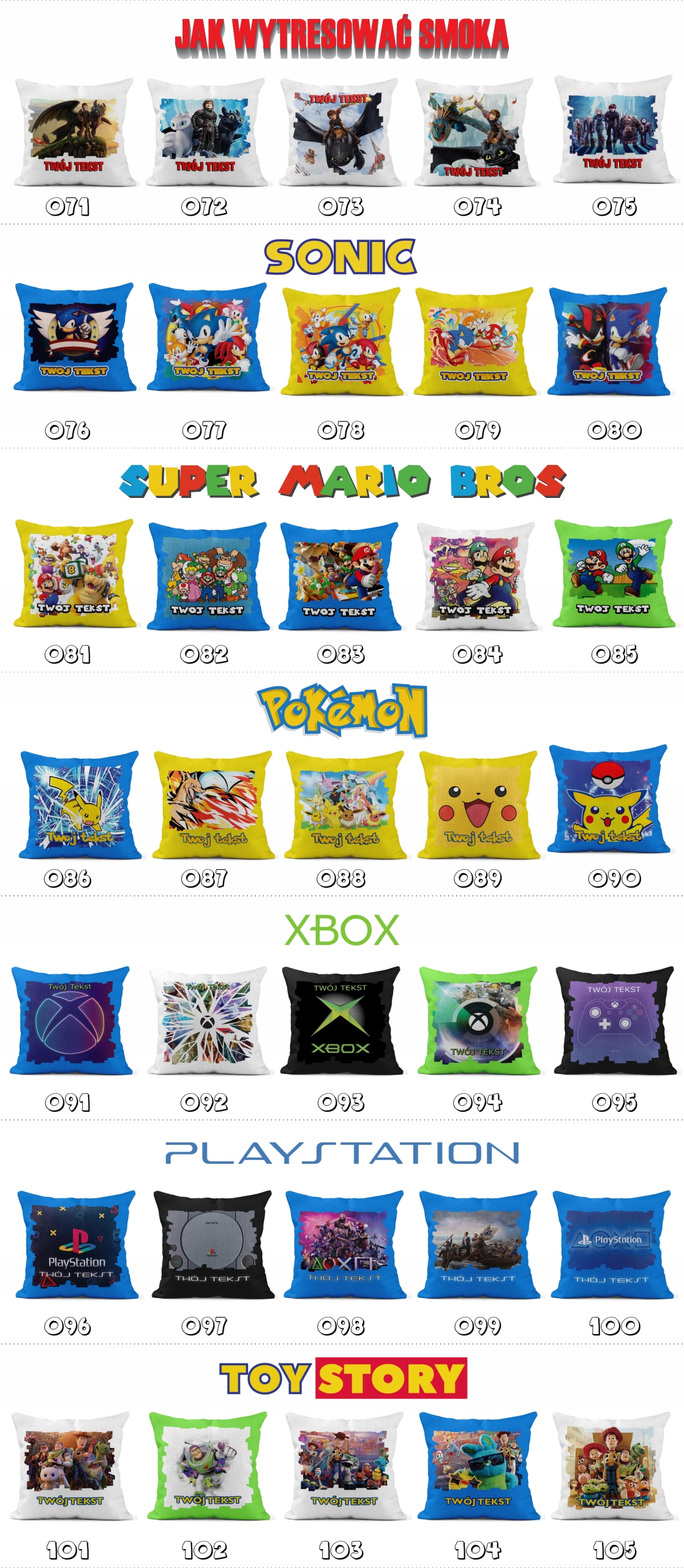 POSZEWKA Z NADRUKIEM BAWEŁNIANA 40x40CM - KSIĘŻNICZKI PRINCESS BAJKA