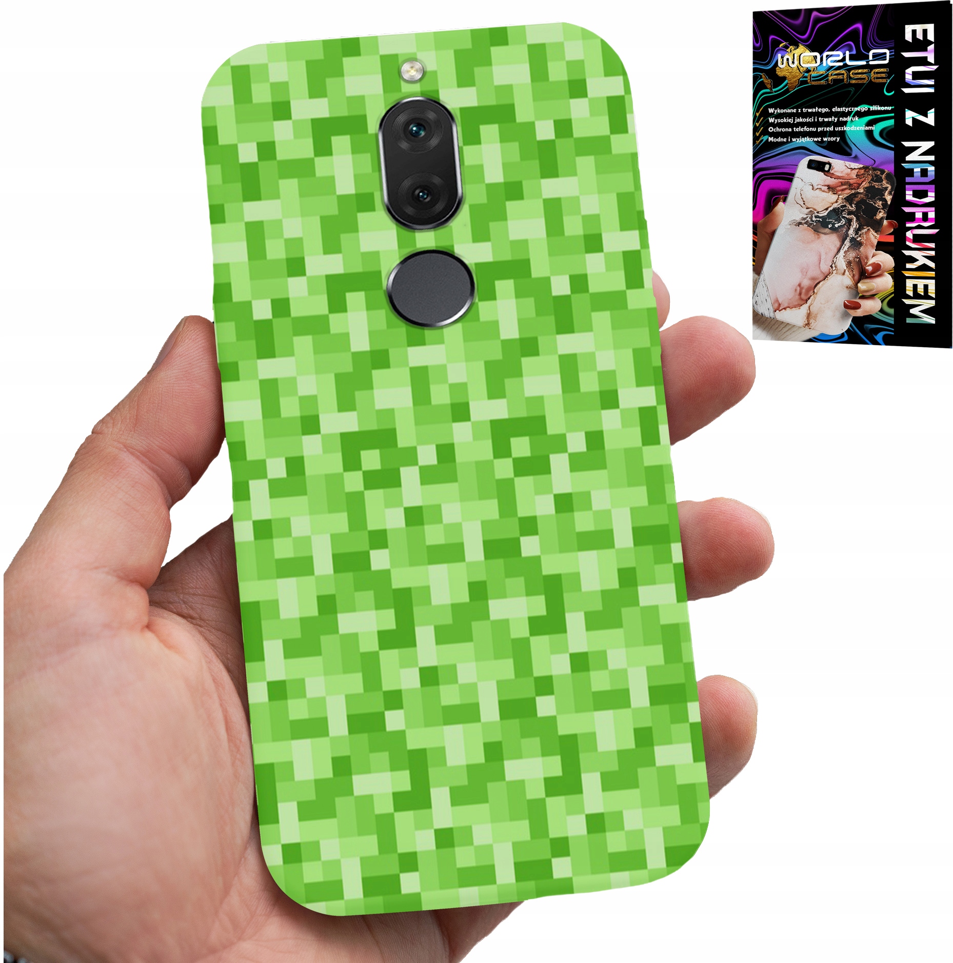 ETUI DO HUAWEI MATE 10 LITE - WZORY Z GIER Z GRY PIKSEL PIKSELE PLECKI