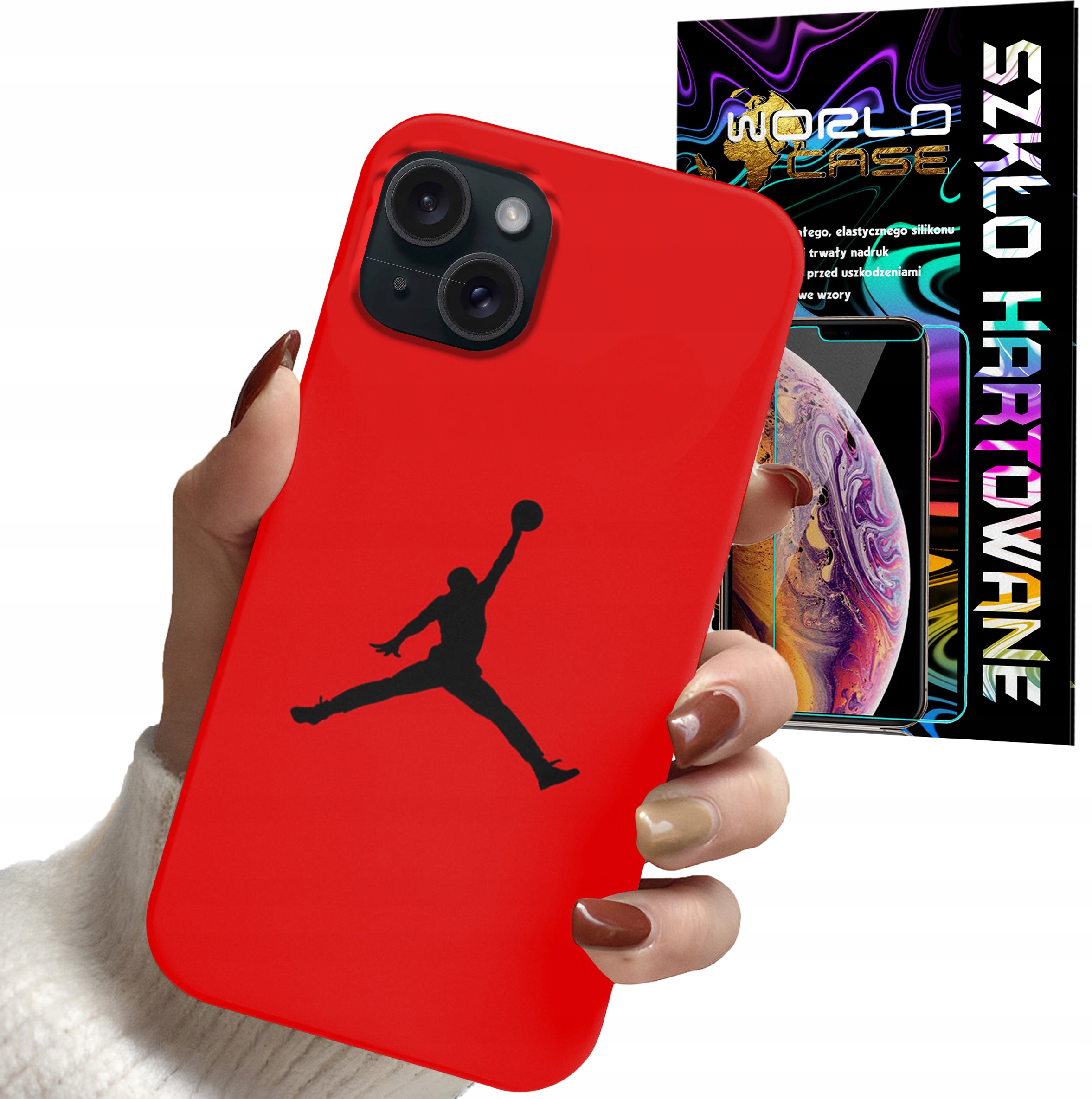 ETUI CASE DO IPHONE 14 PLUS - KOSZYKÓWKA WZORY DLA FANÓW NBA + SZKŁO