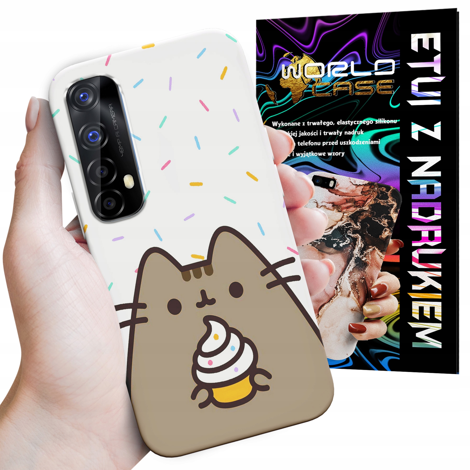 ETUI CASE DO REALME 7 - SŁODKI KOTEK KOT OBUDOWA PLECKI