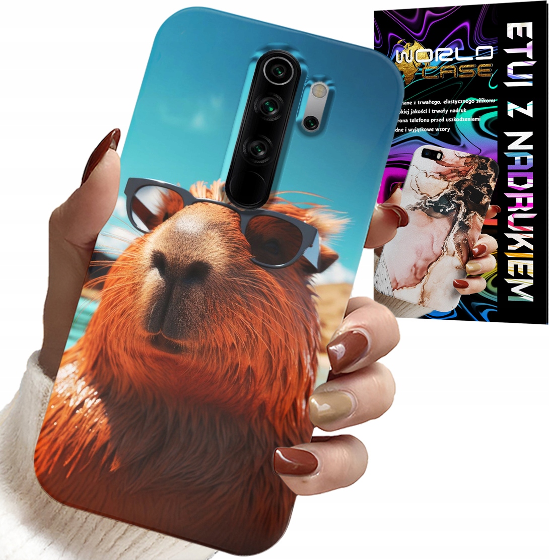 ETUI DO XIAOMI REDMI 9 - SŁODKA KAPIBARA, CAPIBARA CASE + SZKŁO