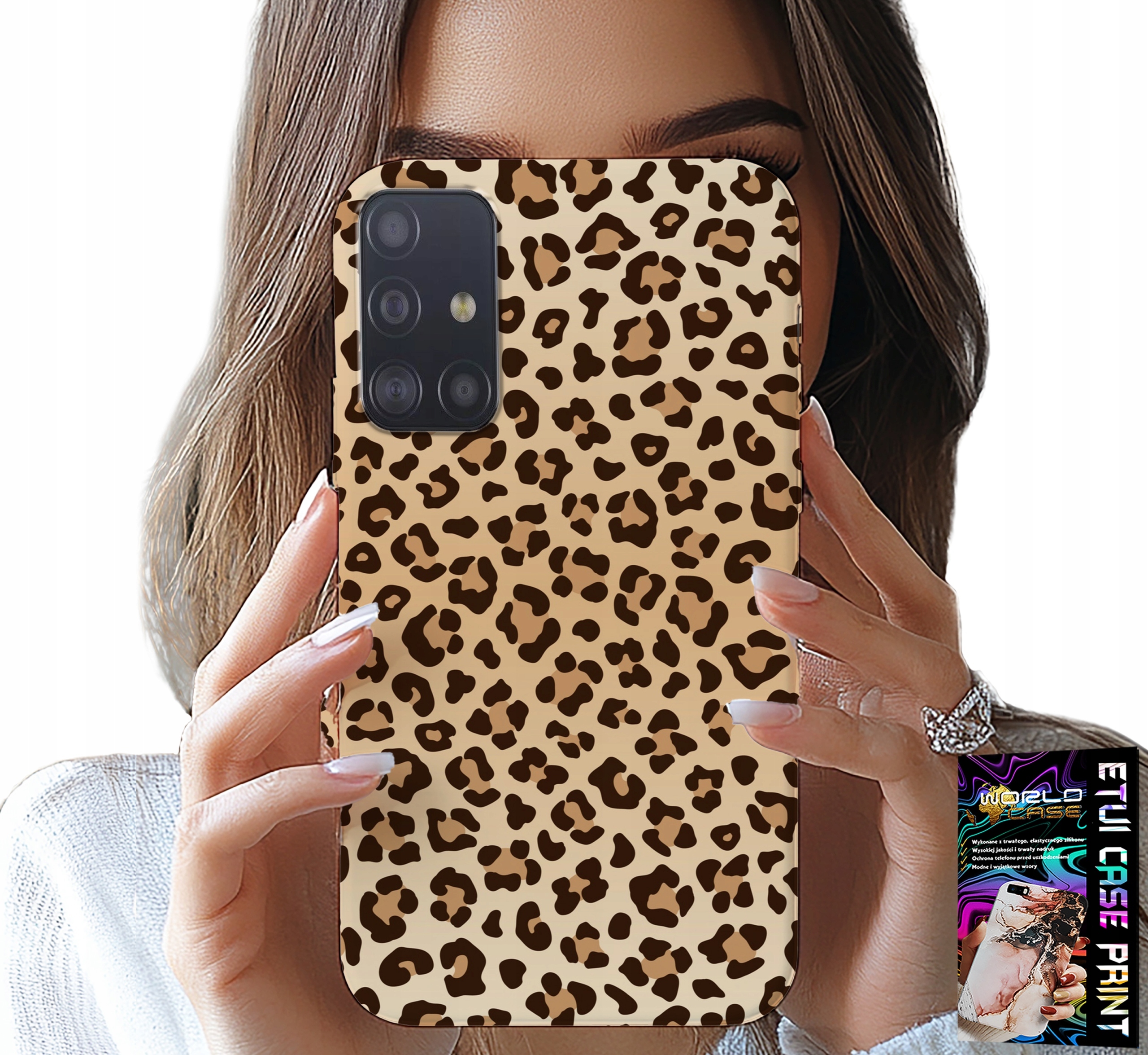 ETUI DO SAMSUNG GALAXY A51 - PLECKI W PANTERKĘ MODNE KOBIECE WZORY
