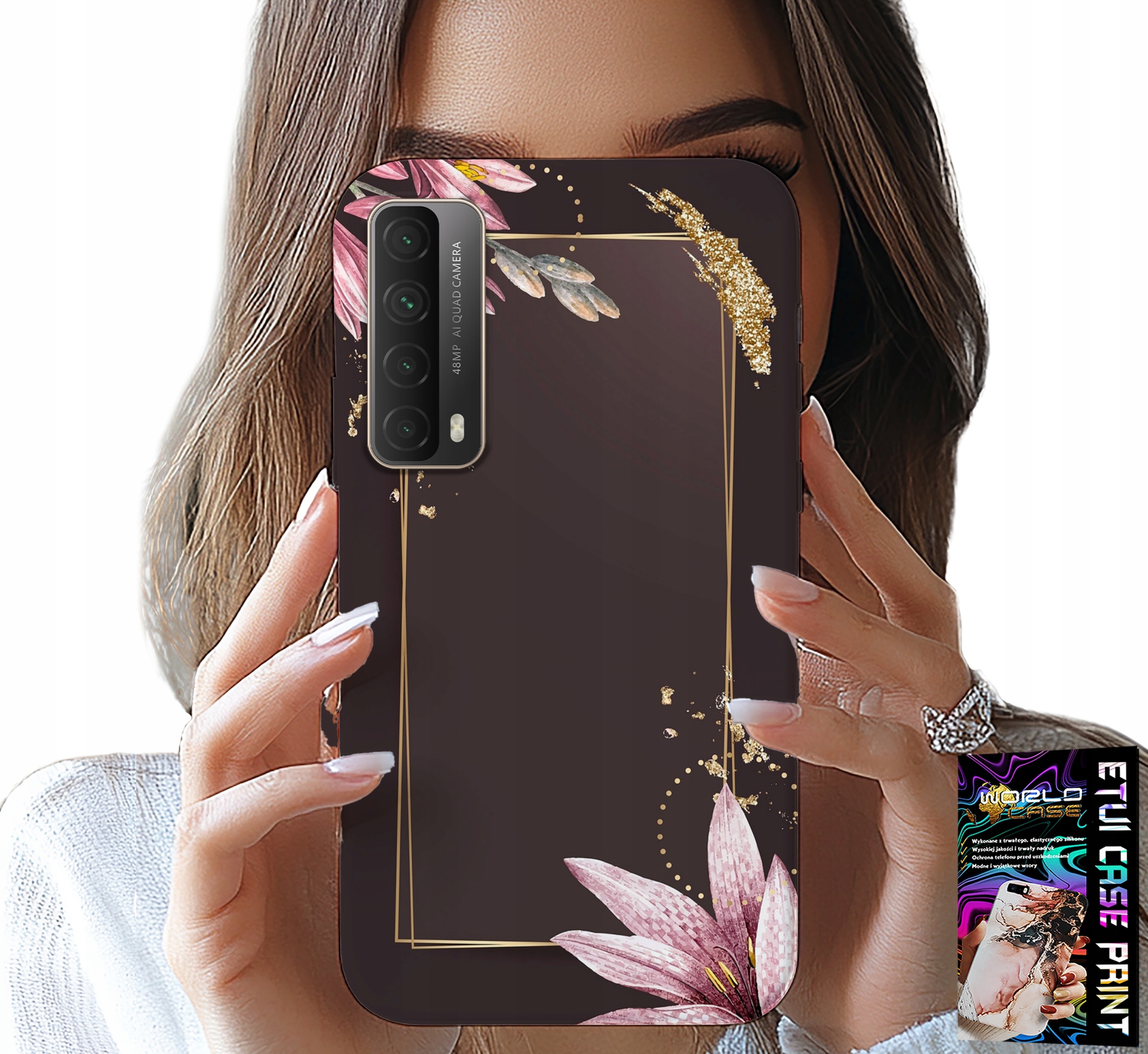 ETUI DO HUAWEI P SMART 2021 - KWIECISTE ELEGANCKIE WZORY OBUDOWA