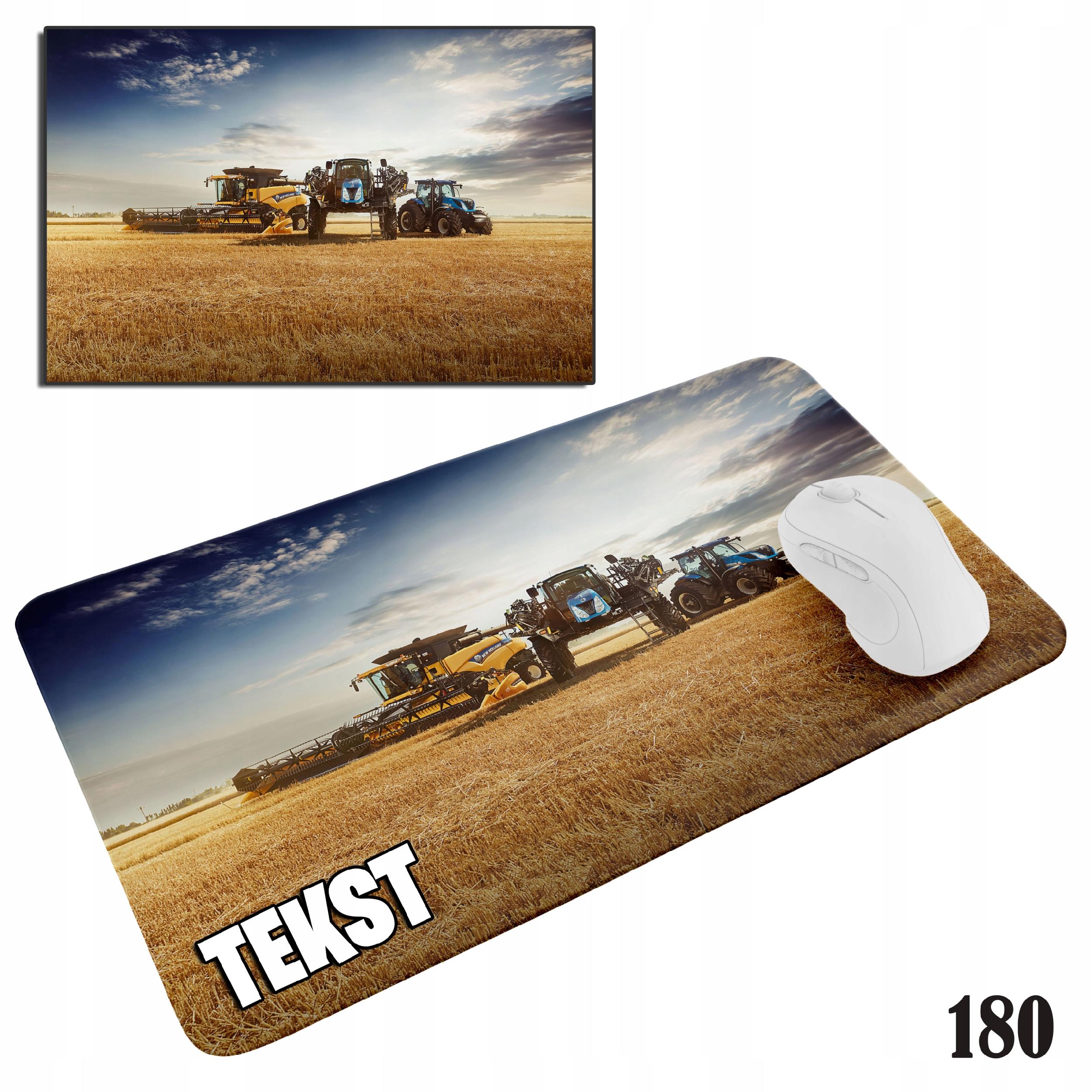 PODKŁADKA POD MYSZKĘ MYSZ WZORY DO WYBORU - KOMBAJN NEW HOLLAND 20x24cm