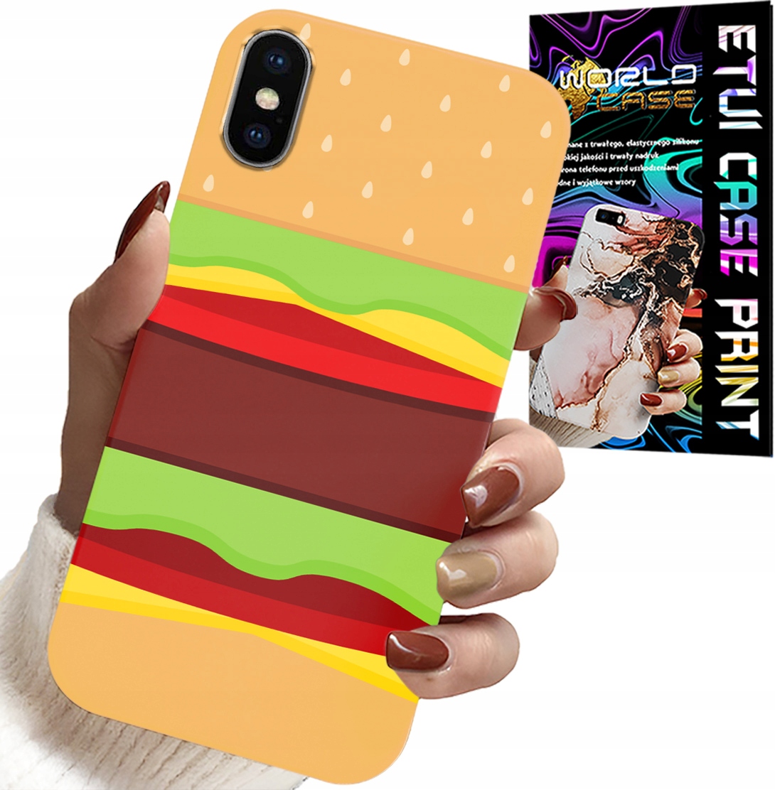 ETUI DO IPHONE XS MAX - CASE BURGER CHEESEBURGER OBUDOWA PREZENT