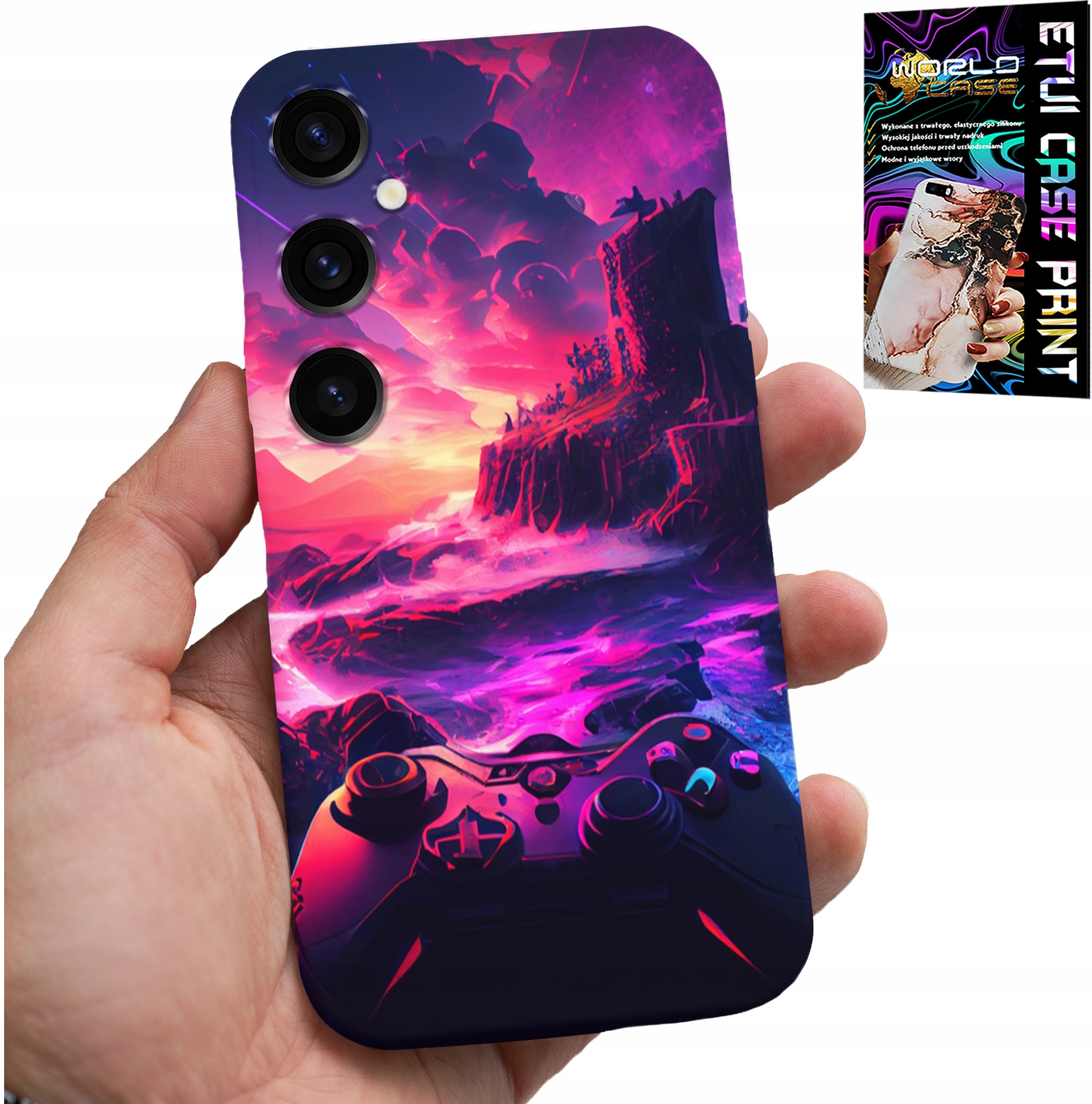 ETUI DO SAMSUNG GALAXY S24 PLUS - CASE DLA GRACZA, WZORY Z GIER, PREZENT