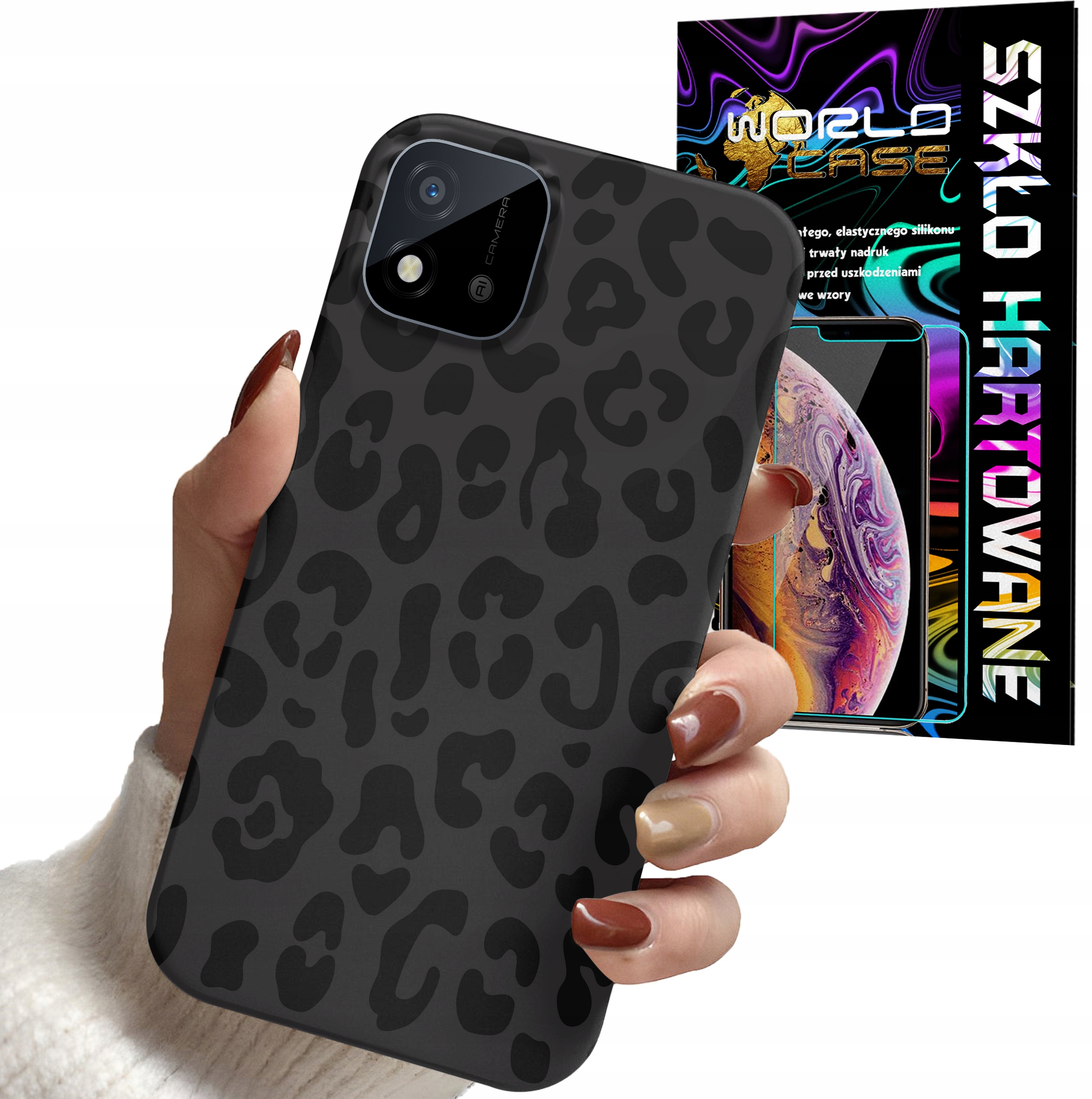 ETUI DO REALME C11 2021 - PANTERKA WZORKI MODNE WZORY OBUDOWA + SZKŁO