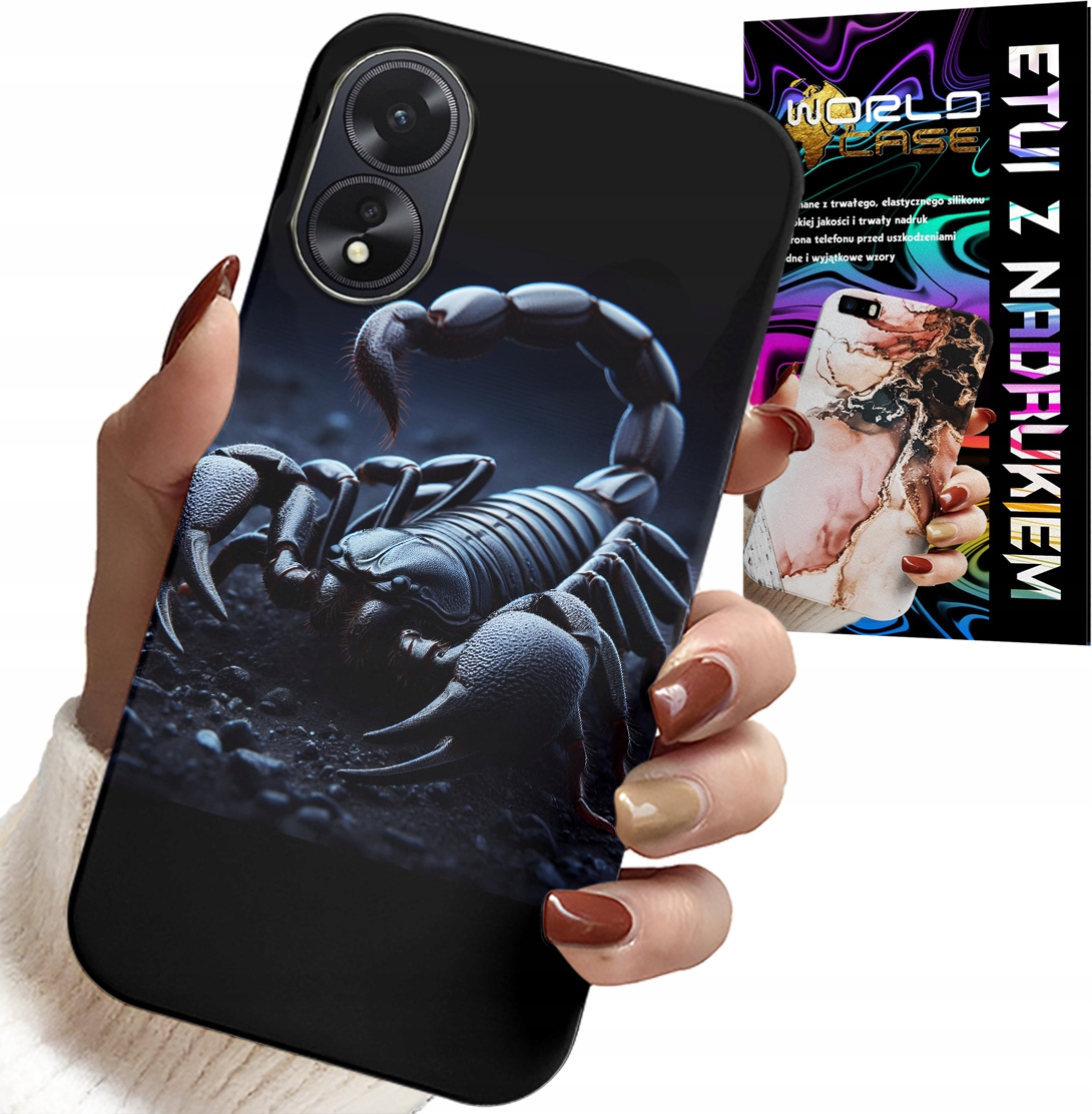 ETUI DO OPPO A78 5G / A58 5G - SKORPION, SKORPIONY + FOLIA HYDROŻELOWA