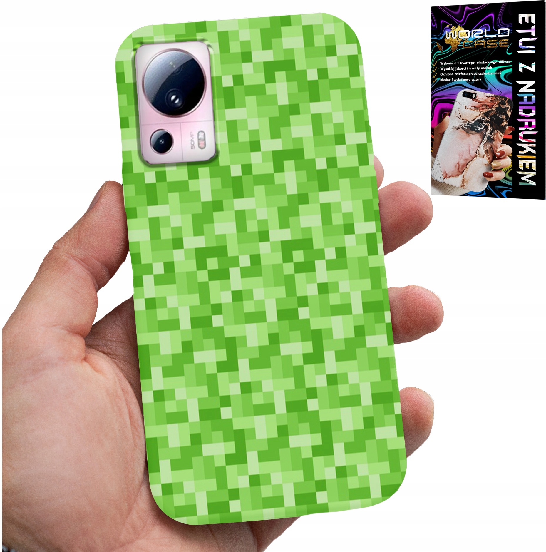 ETUI DO XIAOMI 13 LITE - WZORY Z GIER Z GRY PIKSEL PIKSELE PLECKI