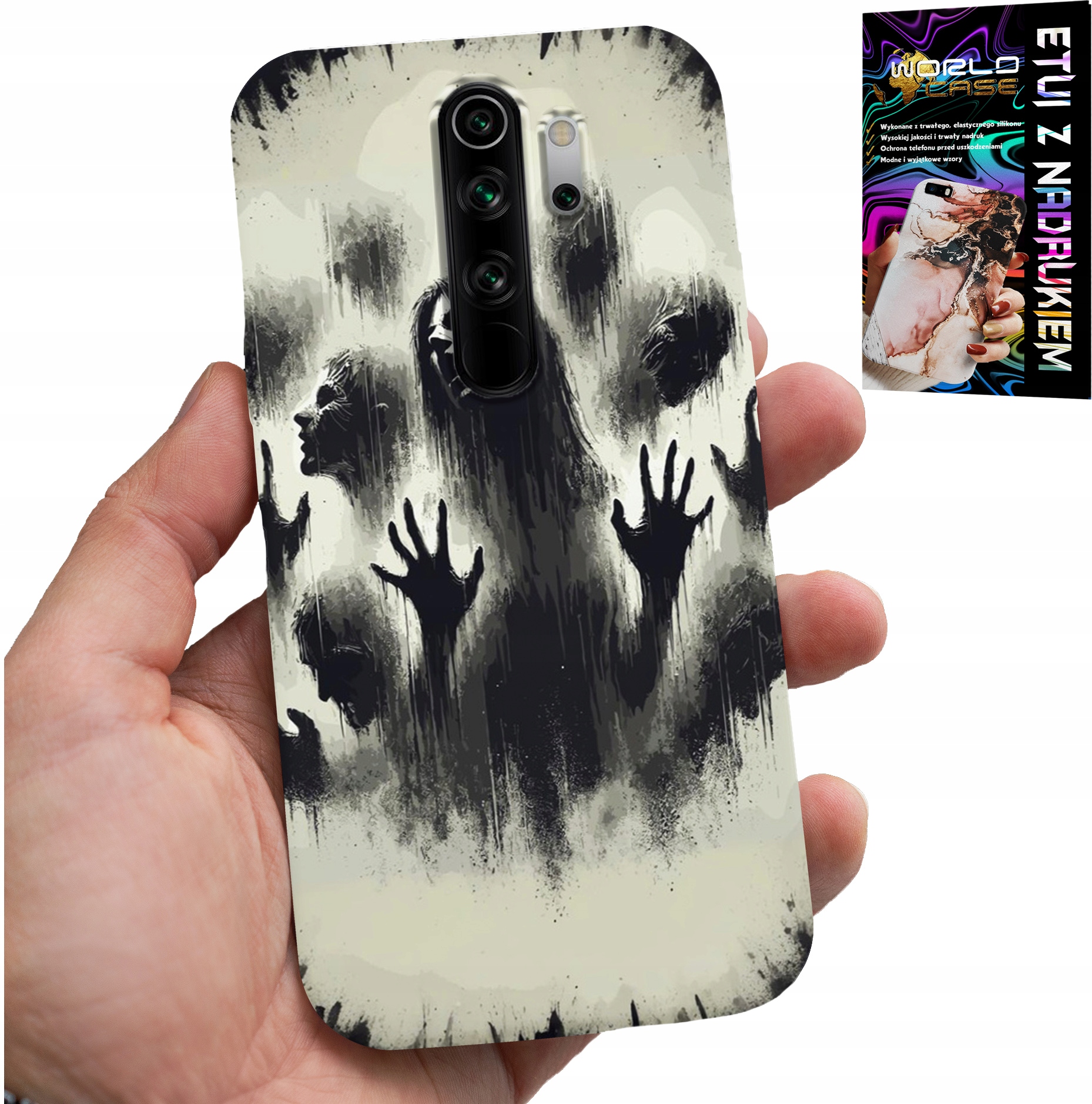 ETUI DO XIAOMI REDMI 9 - ŻYWE TRUPY THE WALKING DEAD ZOMBI +SZKŁO