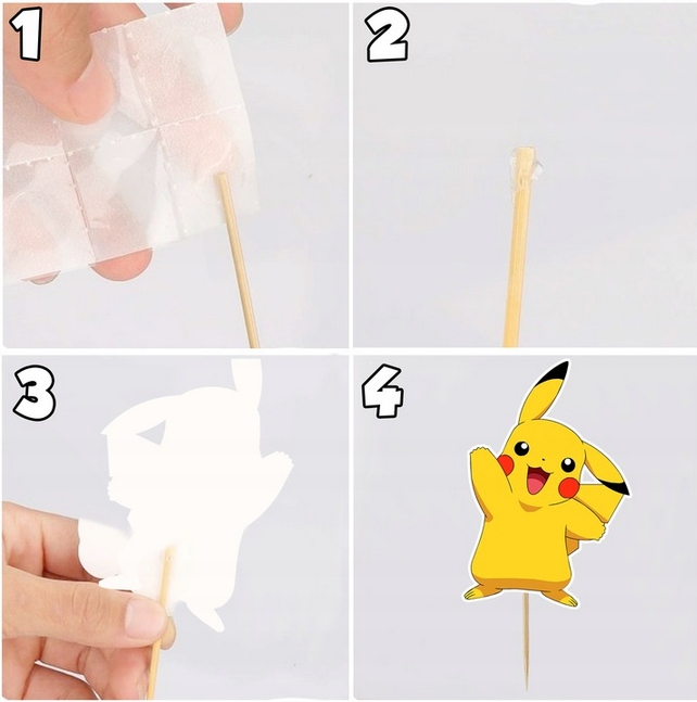 TOPPERY NA TORT (10szt) + duży TOPPER Wszystkiego Najlepszego - PSI PATROL