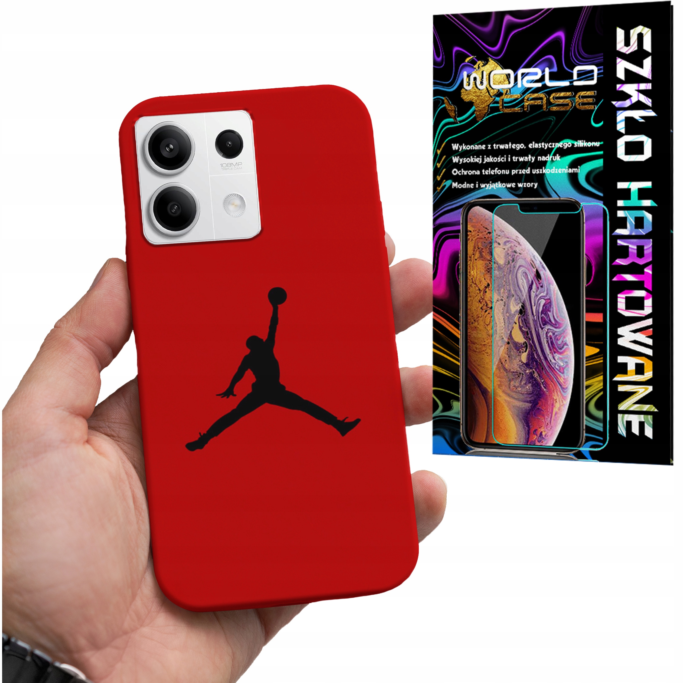 ETUI DO XIAOMI NOTE 13 5G - KOSZYKÓWKA WZORY DLA FANÓW NBA + SZKŁO