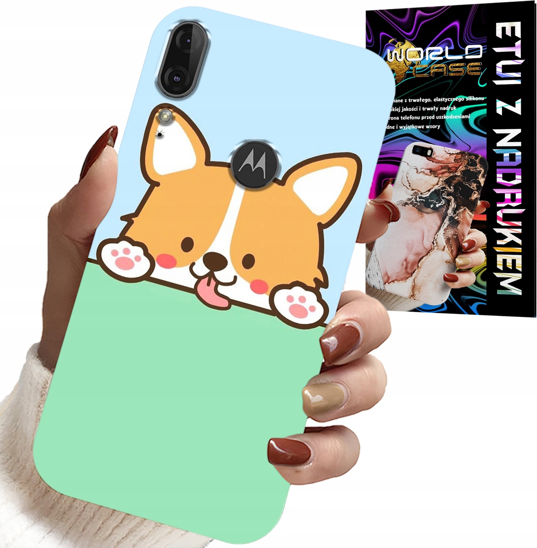 ETUI DO MOTOROLA MOTO E6 PLUS - SŁODKI PIESEK WZORY Z BAJEK POKROWIEC