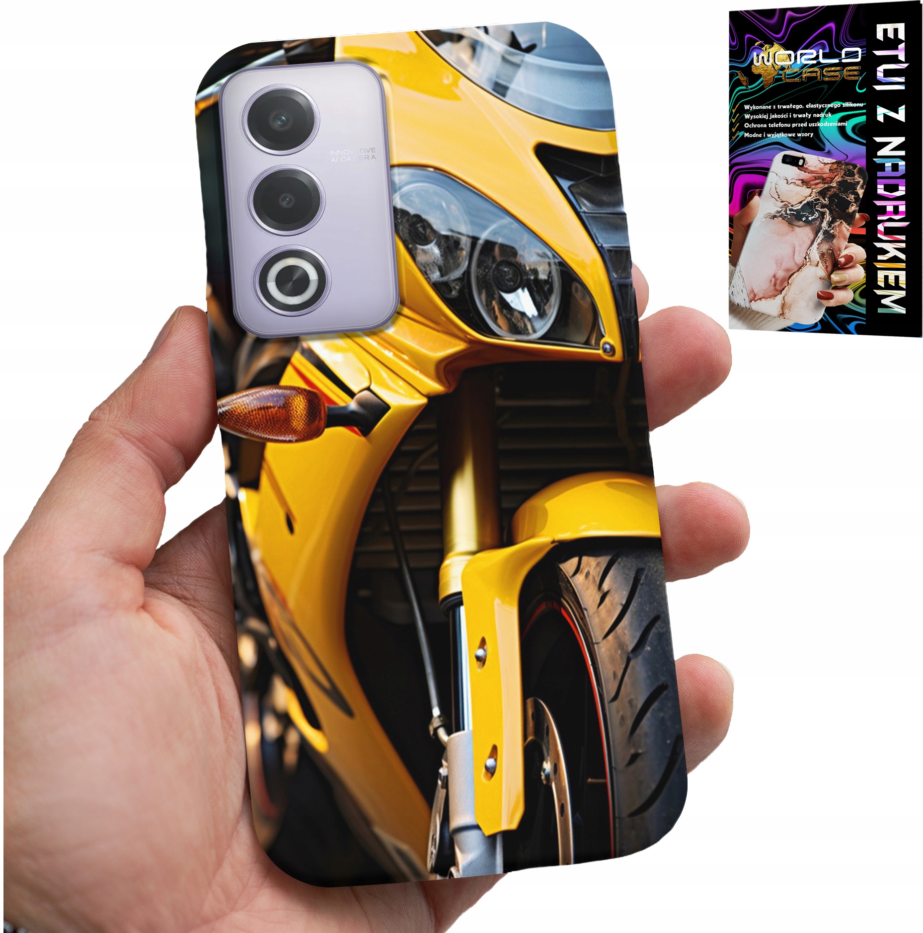 ETUI DO OPPO A80 5G - MOTOR MOTOCYKL FAN OBUDOWA CASE PLECKI
