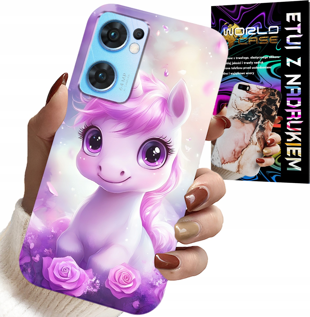 ETUI DO OPPO RENO7 5G - SŁODKI JEDNOROŻEC, WZORY DLA DZIECI CASE