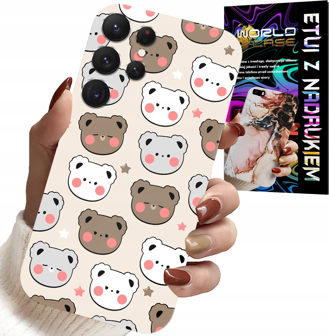 ETUI DO SAMSUNG GALAXY S22 Ultra - MIŚ MISIE WZORY DLA NAJMŁODSZYCH + FOLIA