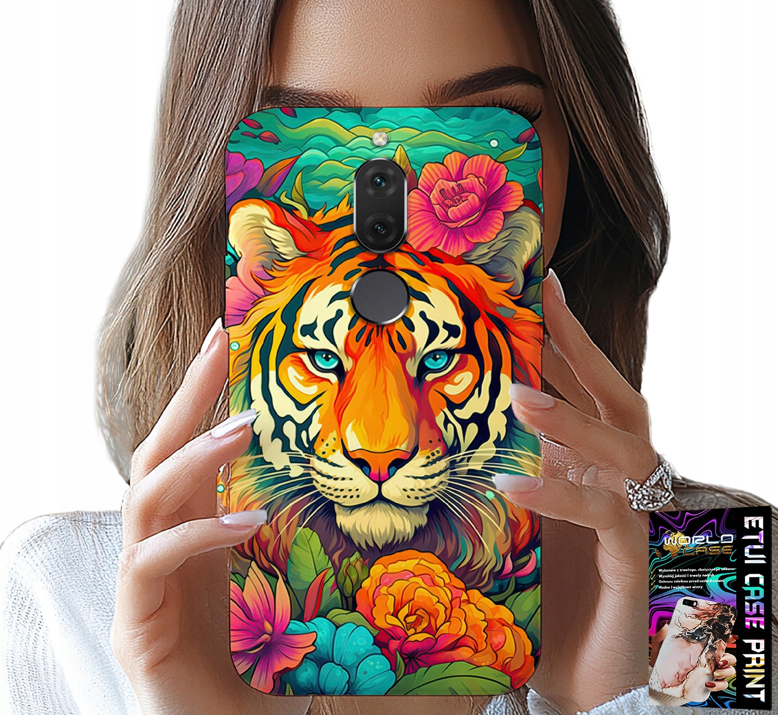 ETUI DO HUAWEI MATE 10 LITE - ZWIERZĘCE WZORY TYGRYS TYGRYSEK CASE