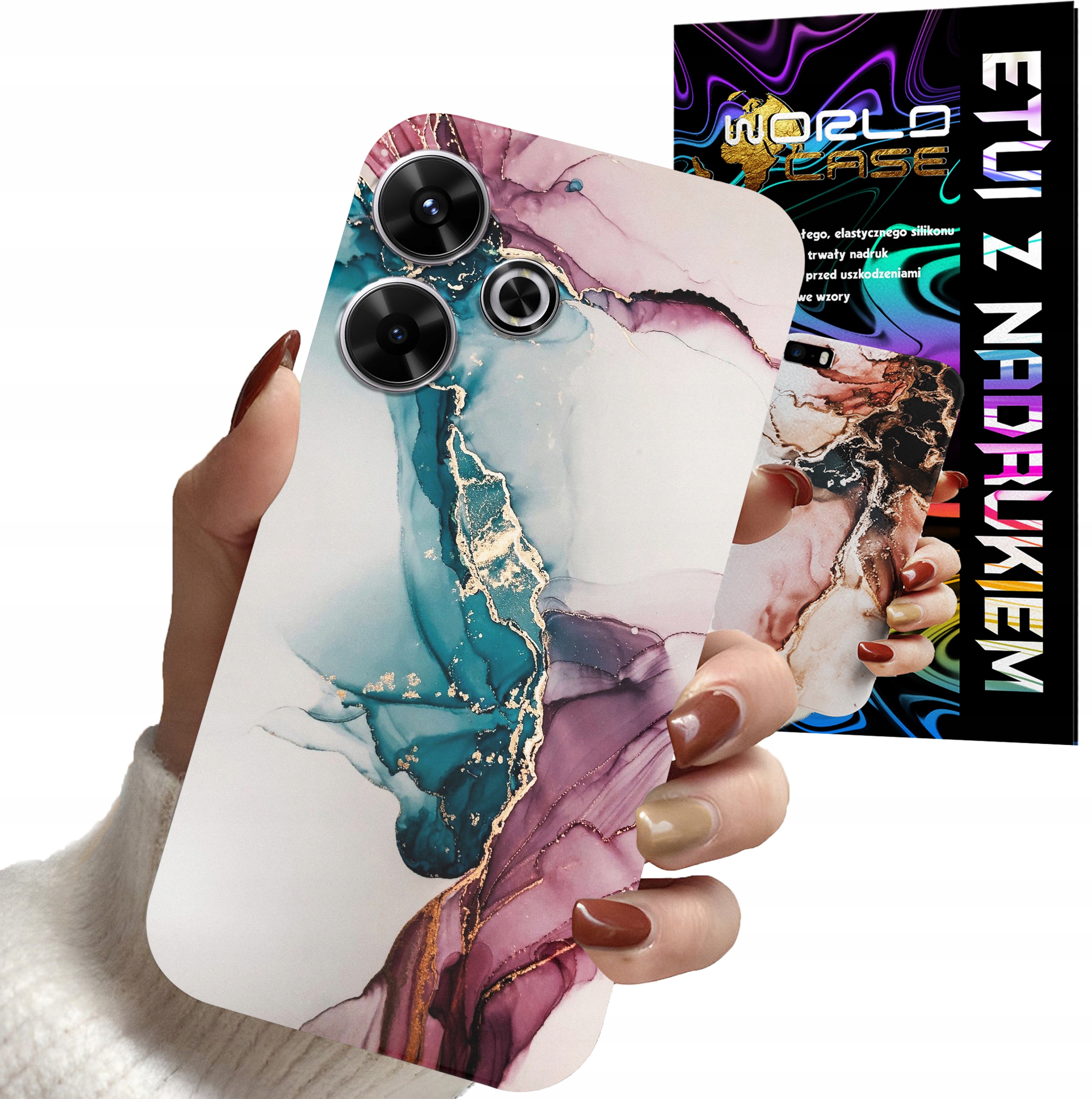 ETUI CASE DO XIAOMI REDMI 13 4G - MARMUR WZORY DLA KOBIET PLECKI OBUDOW