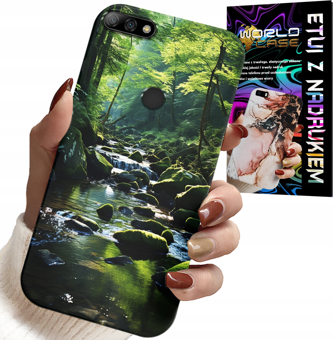 ETUI DO HUAWEI Y7 2018 - LAS RZEKA STRUMIEŃ PRZYRODA WIDOKI