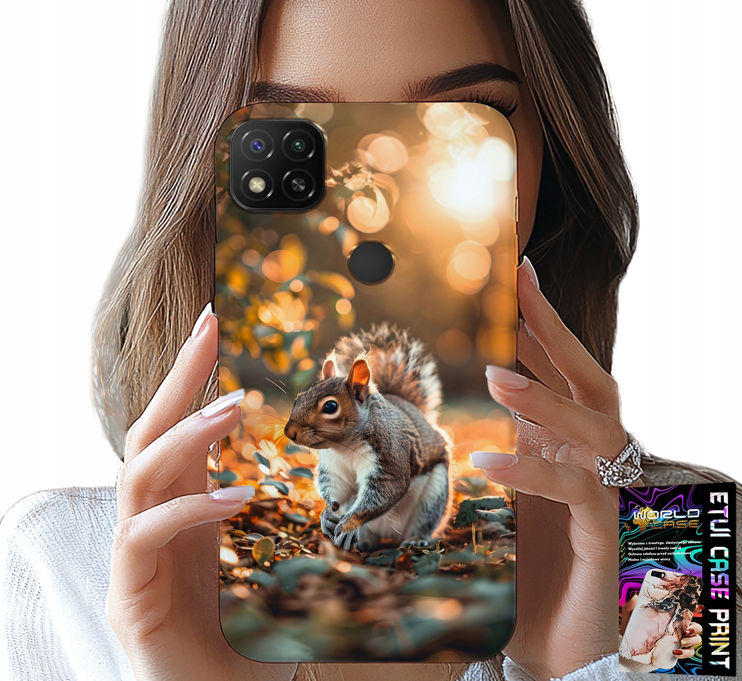 ETUI DO XIAOMI REDMI 9C - SŁODKA WIEWIÓRKA, CASE Z WŁASNYM MOTYWEM