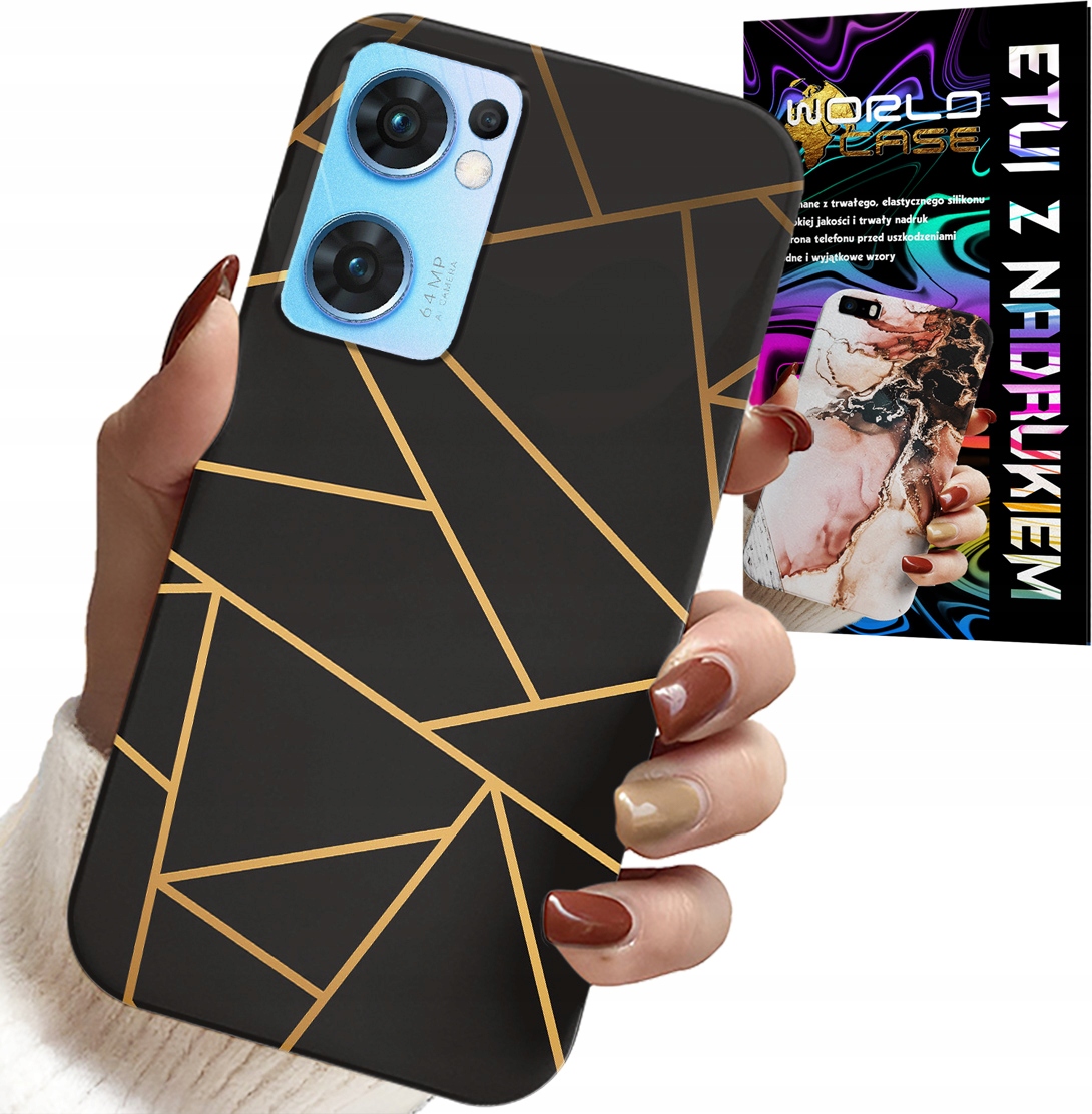 ETUI DO OPPO RENO7 5G - ELEGANCKIE MODNE WZORY OBUDOWA CASE