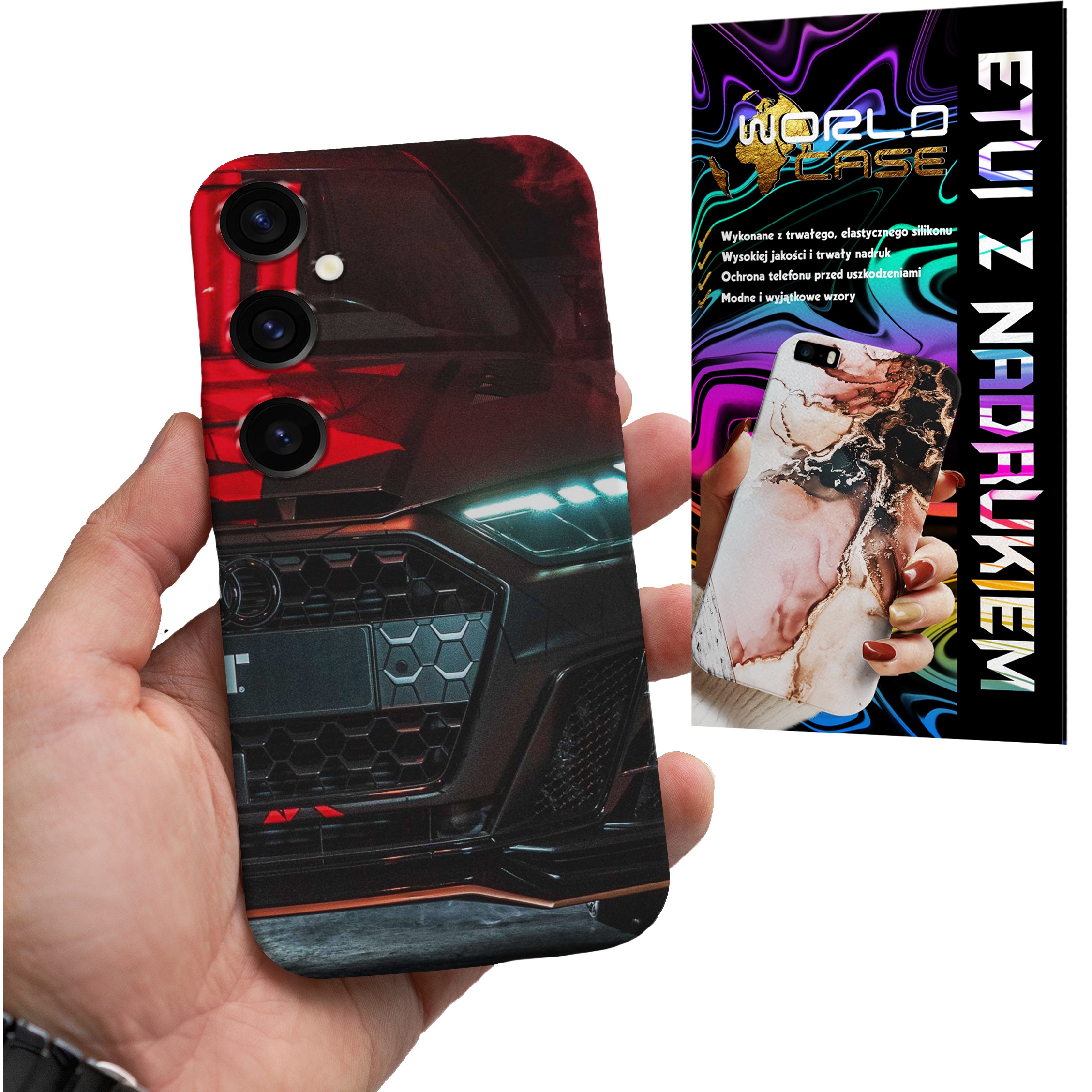 ETUI CASE DO SAMSUNG A24 4G - AUDI AUTO FAN WZORY MERCEDES ITP