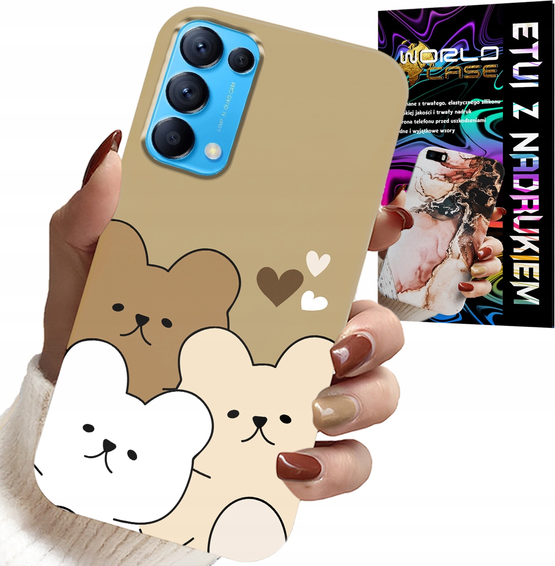 ETUI DO OPPO FIND X3 LITE - MIŚ, MISIE WZORY DLA NAJMŁODSZYCH DZIECI