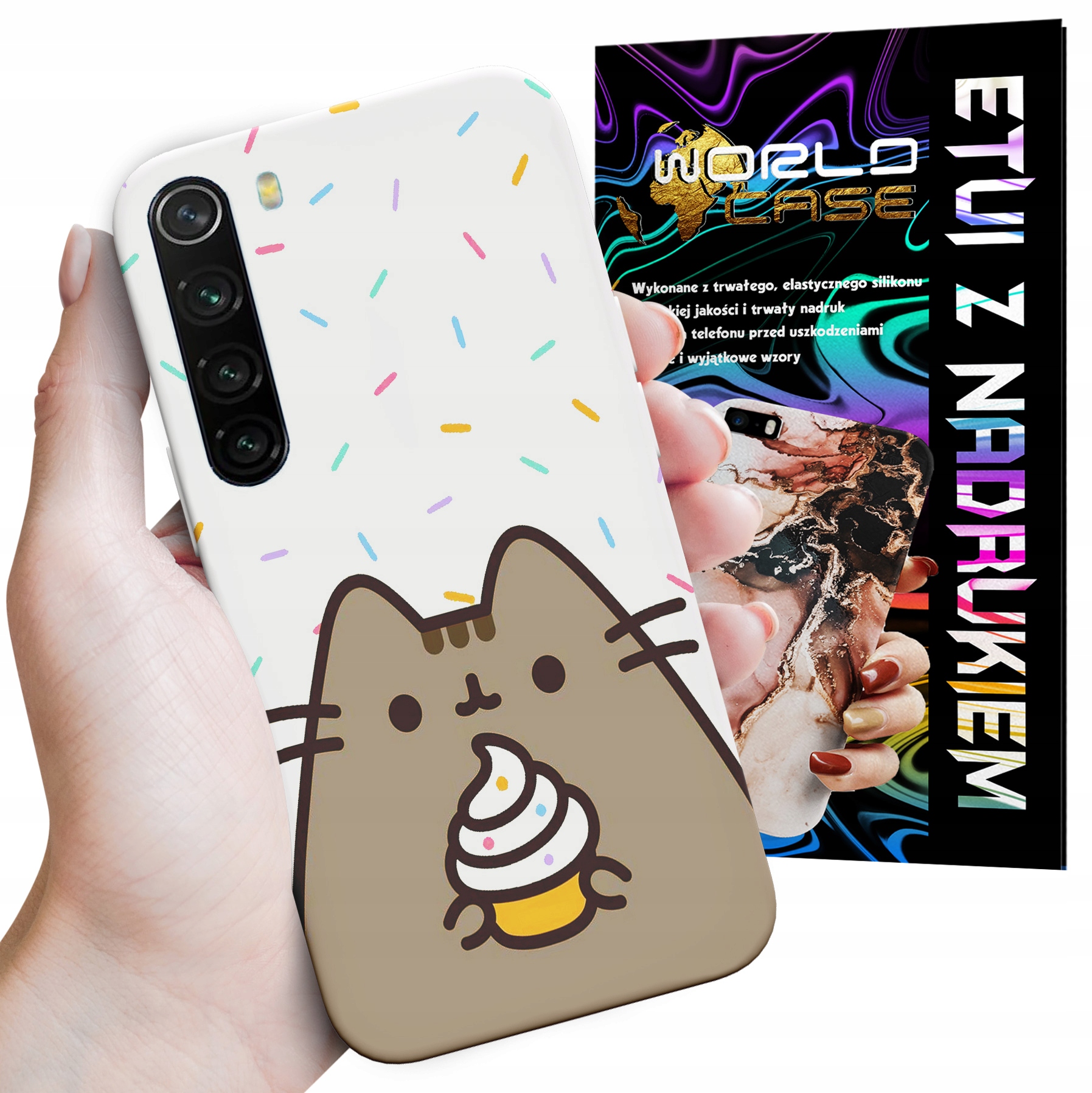 ETUI CASE DO XIAOMI NOTE 8 - SŁODKI KOTEK KOT OBUDOWA PLECKI