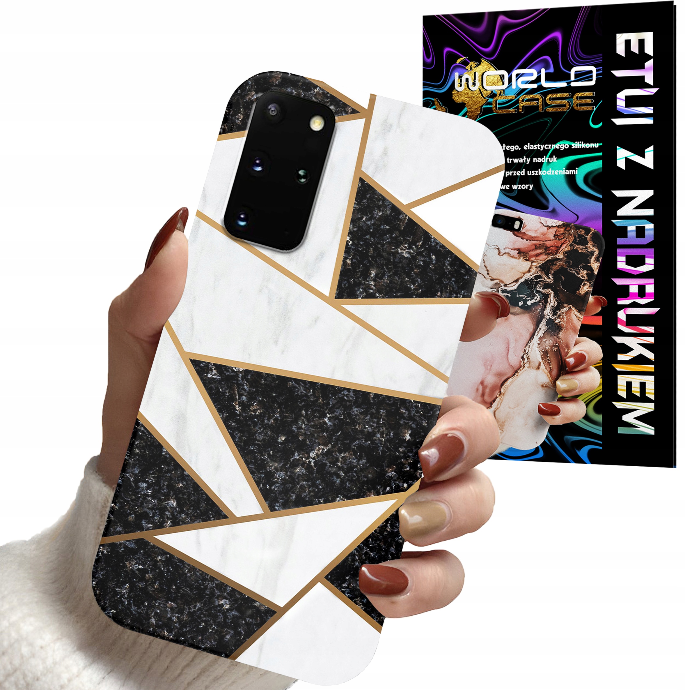 ETUI CASE DO SAMSUNG S20 PLUS - MARMUREK GEOMETRIA WZORY DLA KOBIET