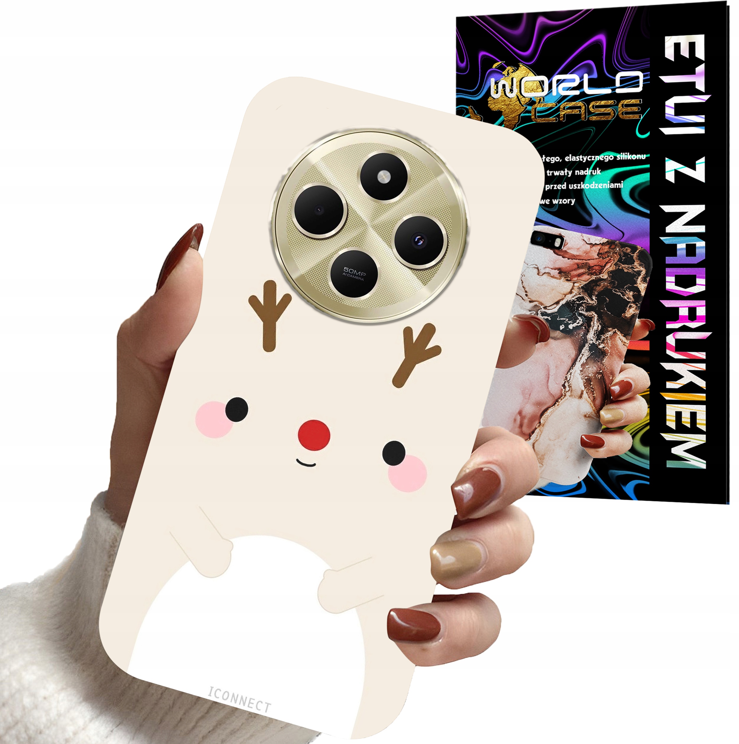 ETUI CASE DO XIAOMI REDMI 14C 4G - ŚWIĄTECZNE WZORY RENIFER MIKOŁAJ ŚWIĘTA