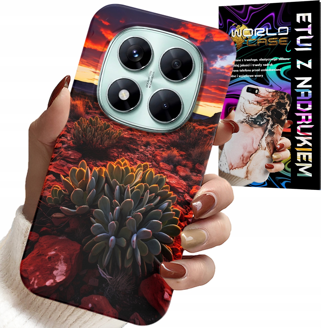 ETUI DO XIAOMI NOTE 14 PRO+ 5G - MEKSYKAŃSKA PUSTYNIA WIDOKI CASE + SZKŁO