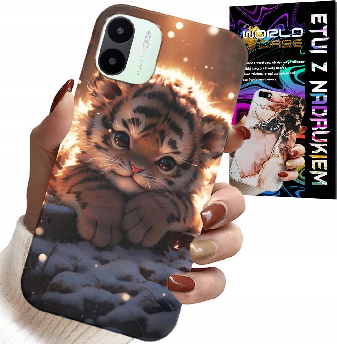 ETUI DO XIAOMI REDMI A1 - Z NADRUKIEM SŁODKI TYGRYSEK OBUDOWA CASE
