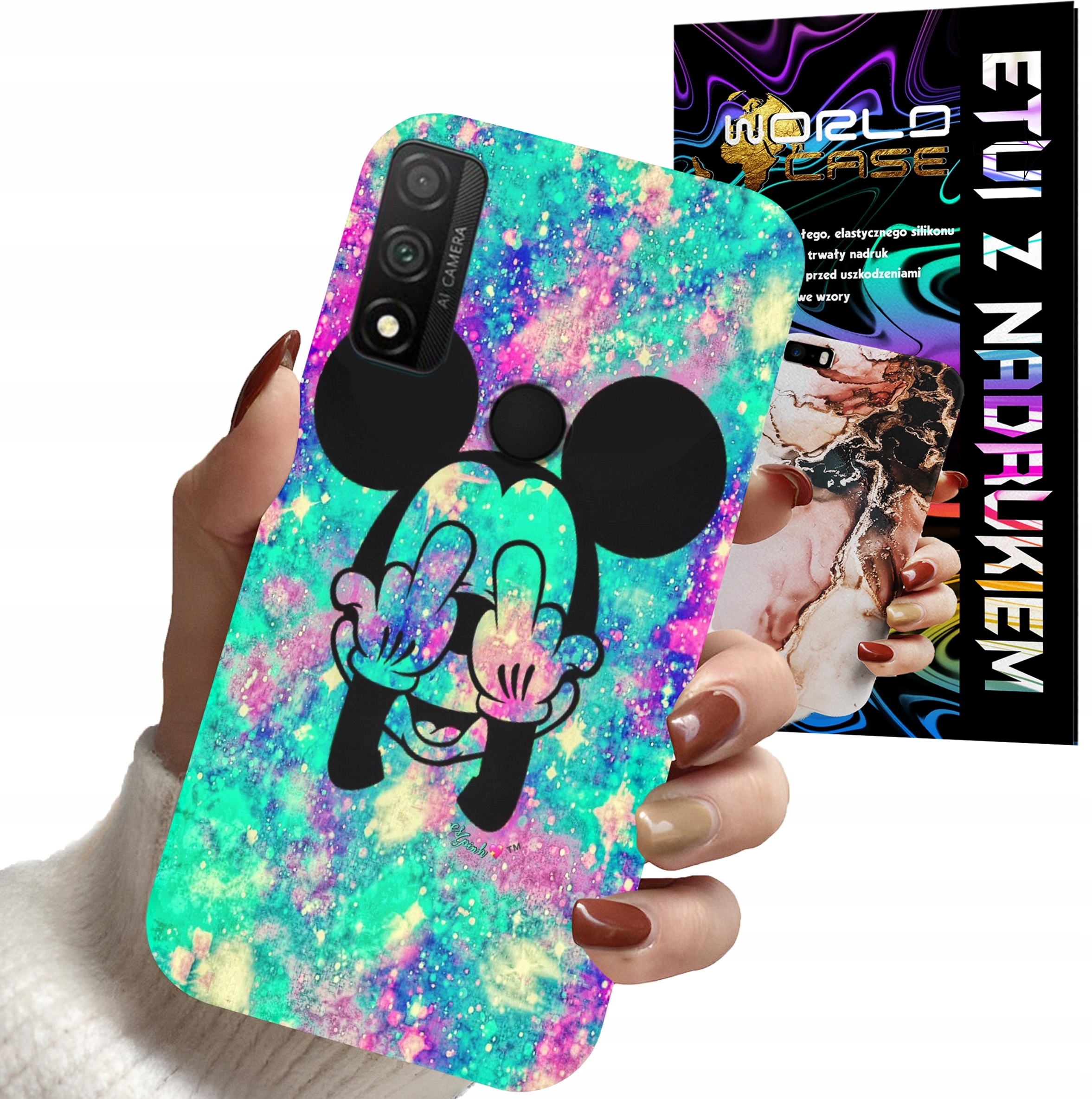 ETUI CASE DO HUAWEI P SMART 2020 - MYSZKA MINNIE DAMSKIE WZORY PLECKI