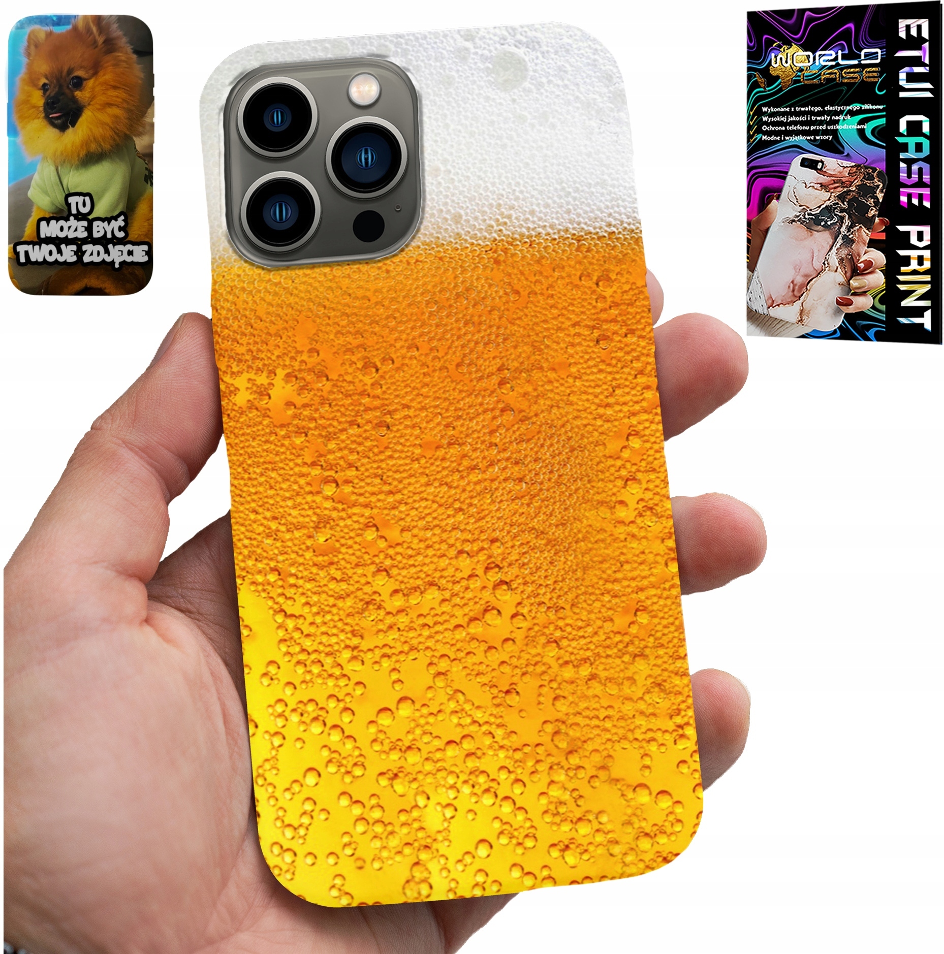 ETUI DO IPHONE 13 PRO - PIWO, KUFEL PIWA WZORY DLA MĘŻCZYZN CASE