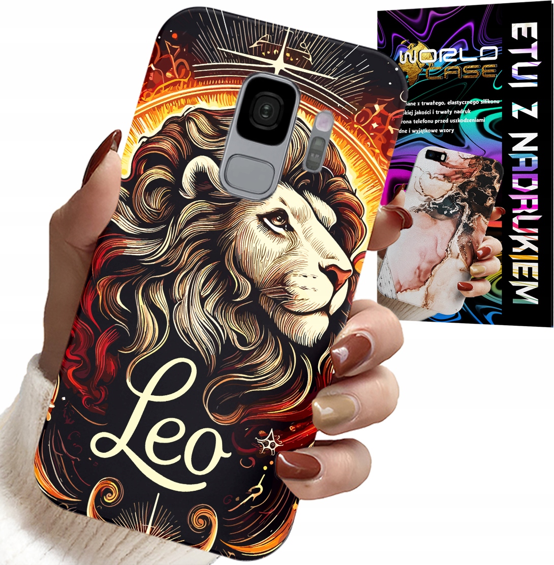 ETUI DO SAMSUNG GALAXY S9 - LEW, ZNAK ZODIAKU ASTRONOMIA, CASE + FOLIA
